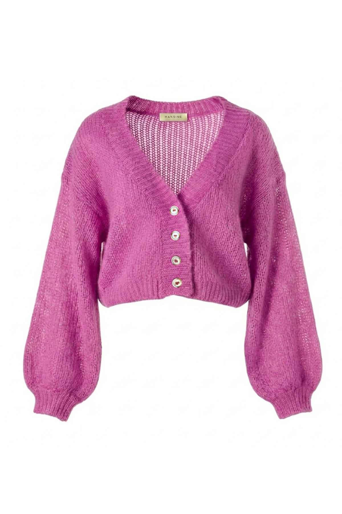 Cropped Cardigan in Heather