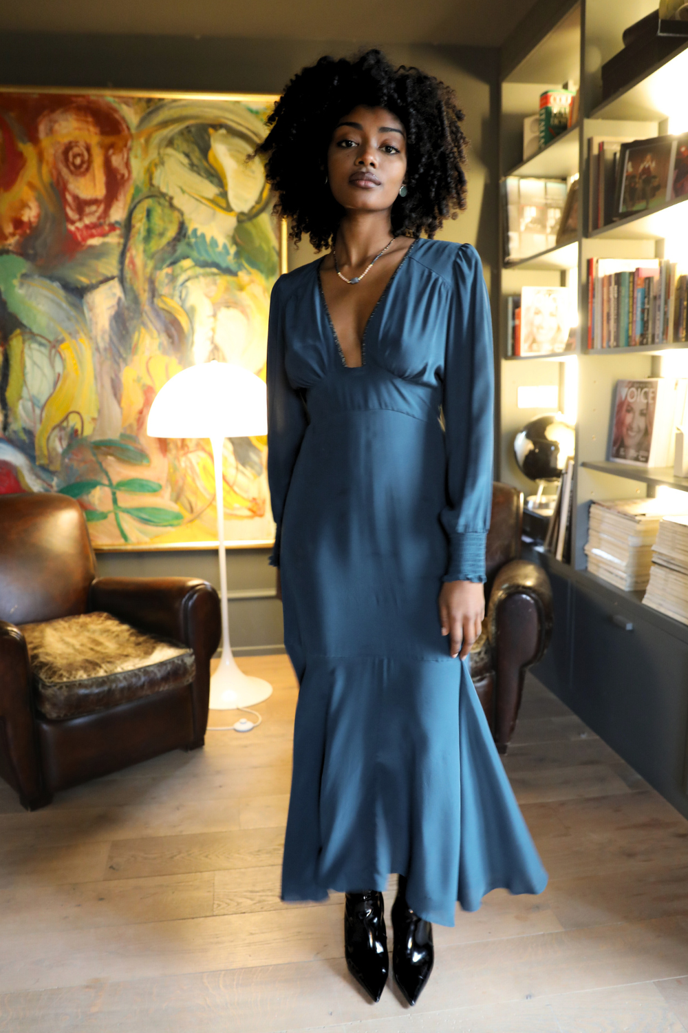 Electra Dress in Bay Blue