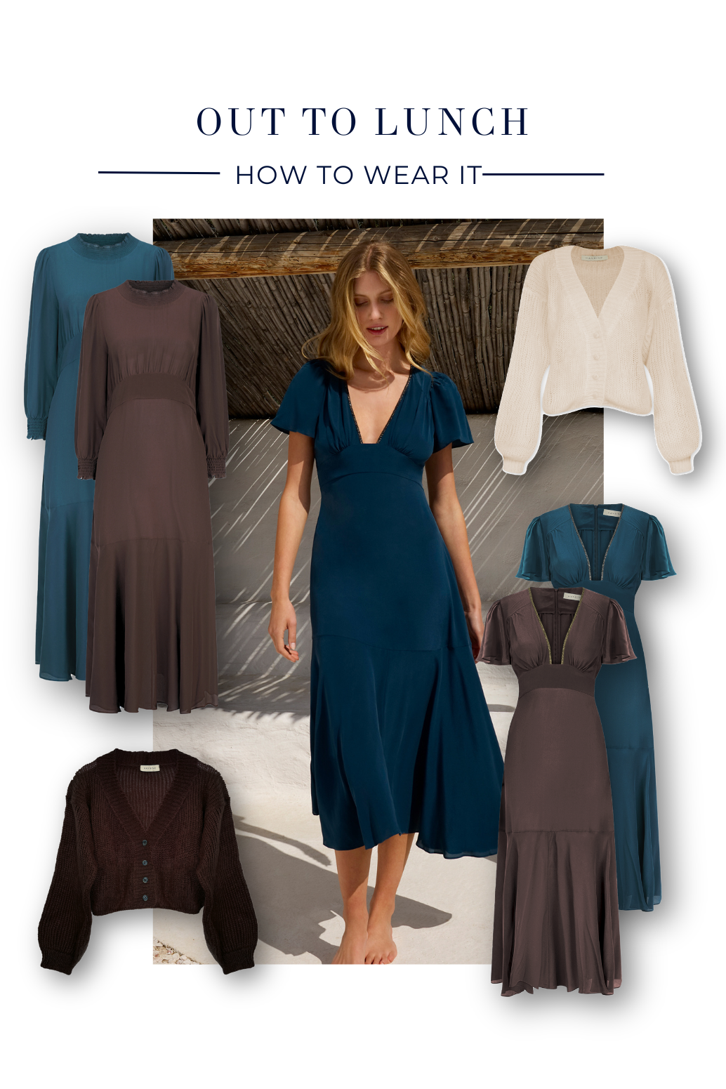 Iris Dress in Bay Blue