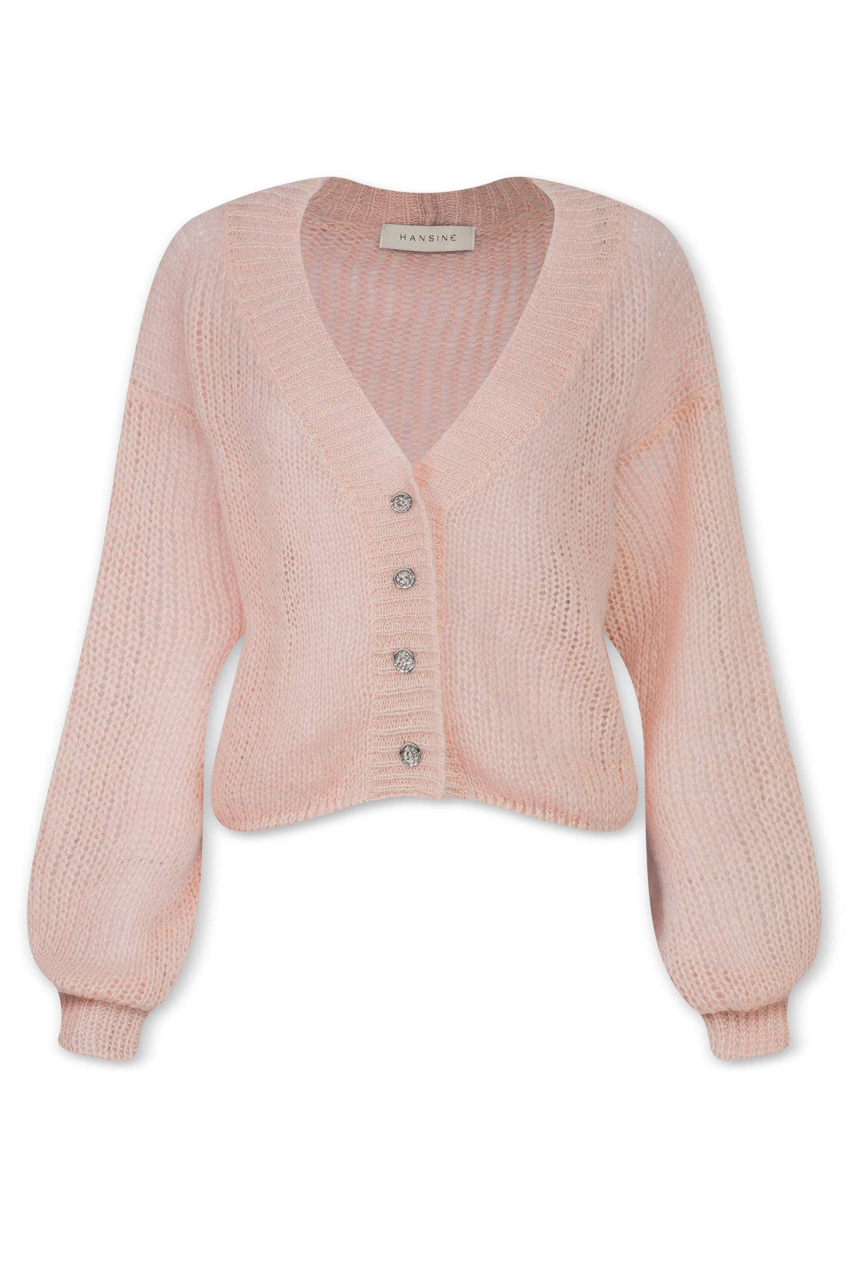 Cropped Cardigan in Dusty Rose