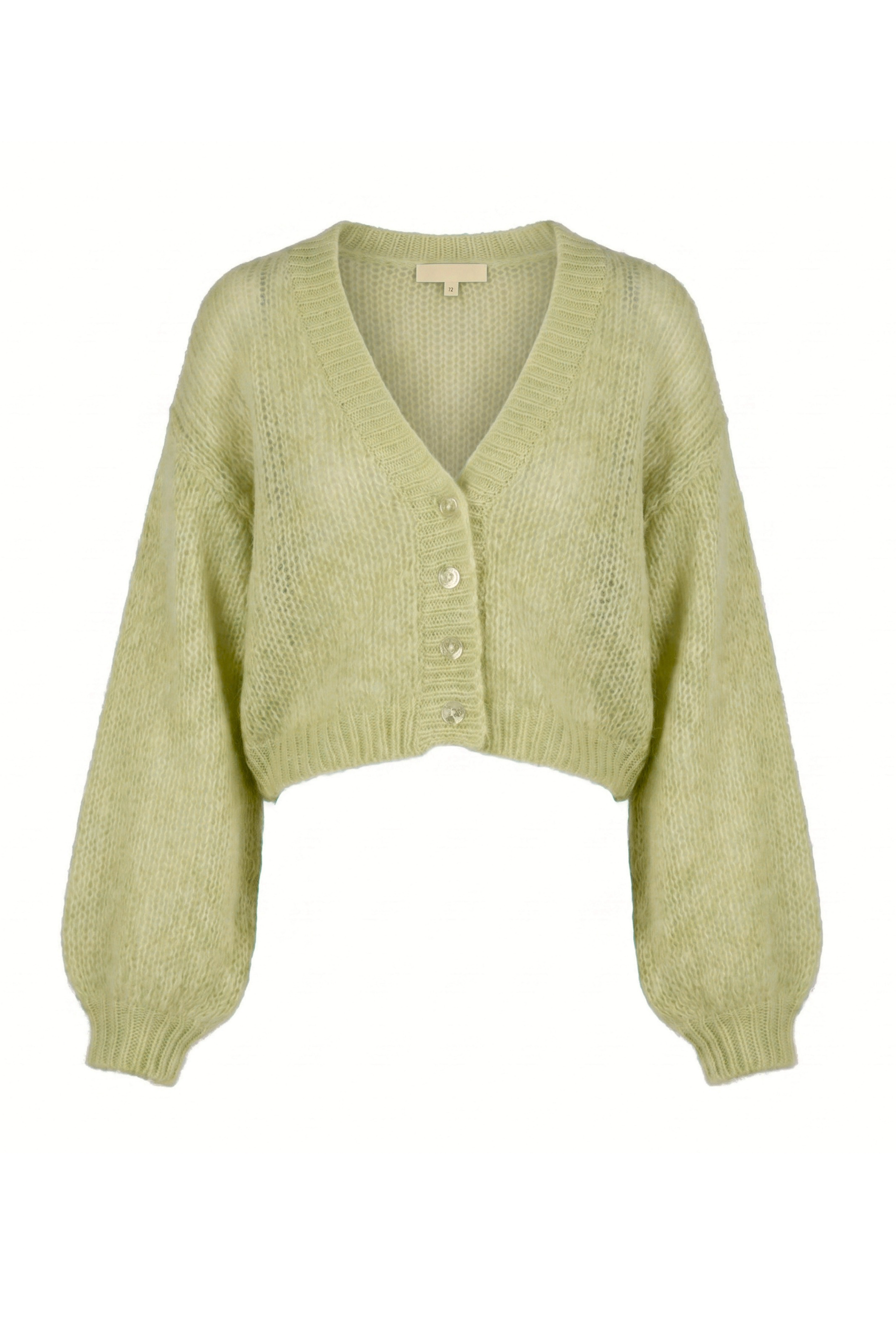 Cropped Cardigan in Matcha