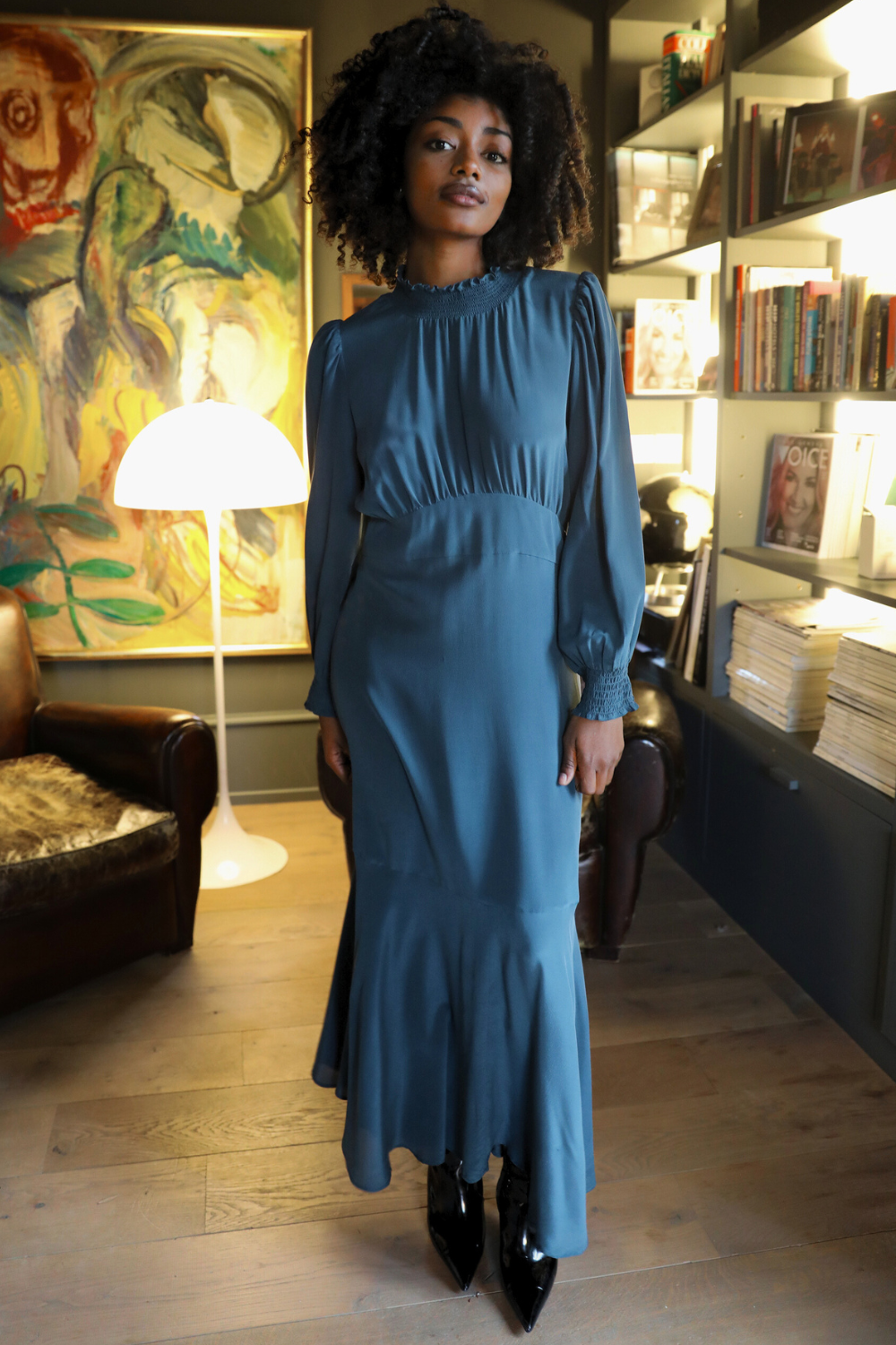 Hemera Dress in Bay Blue