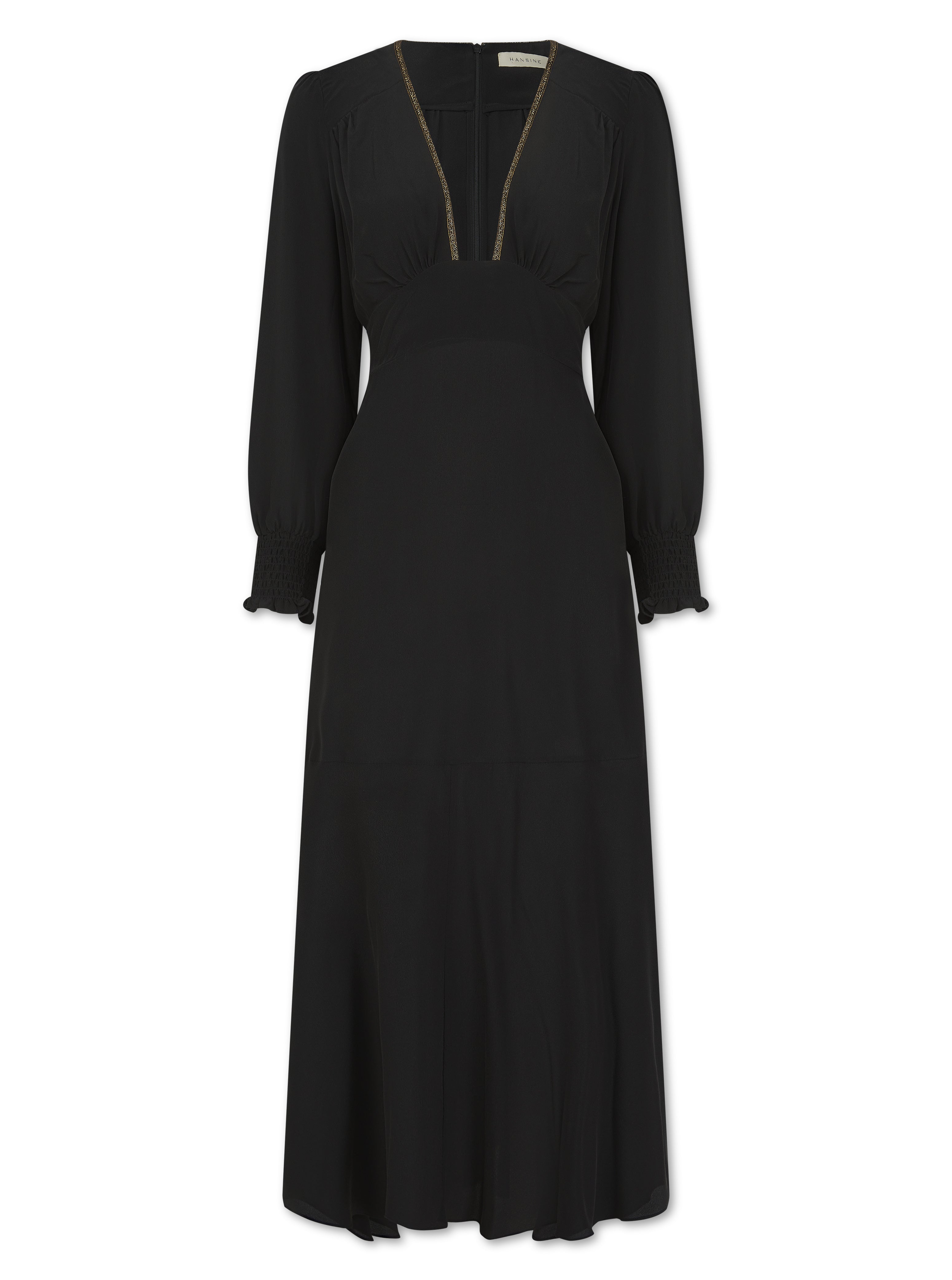 Electra in Block Silk in Black