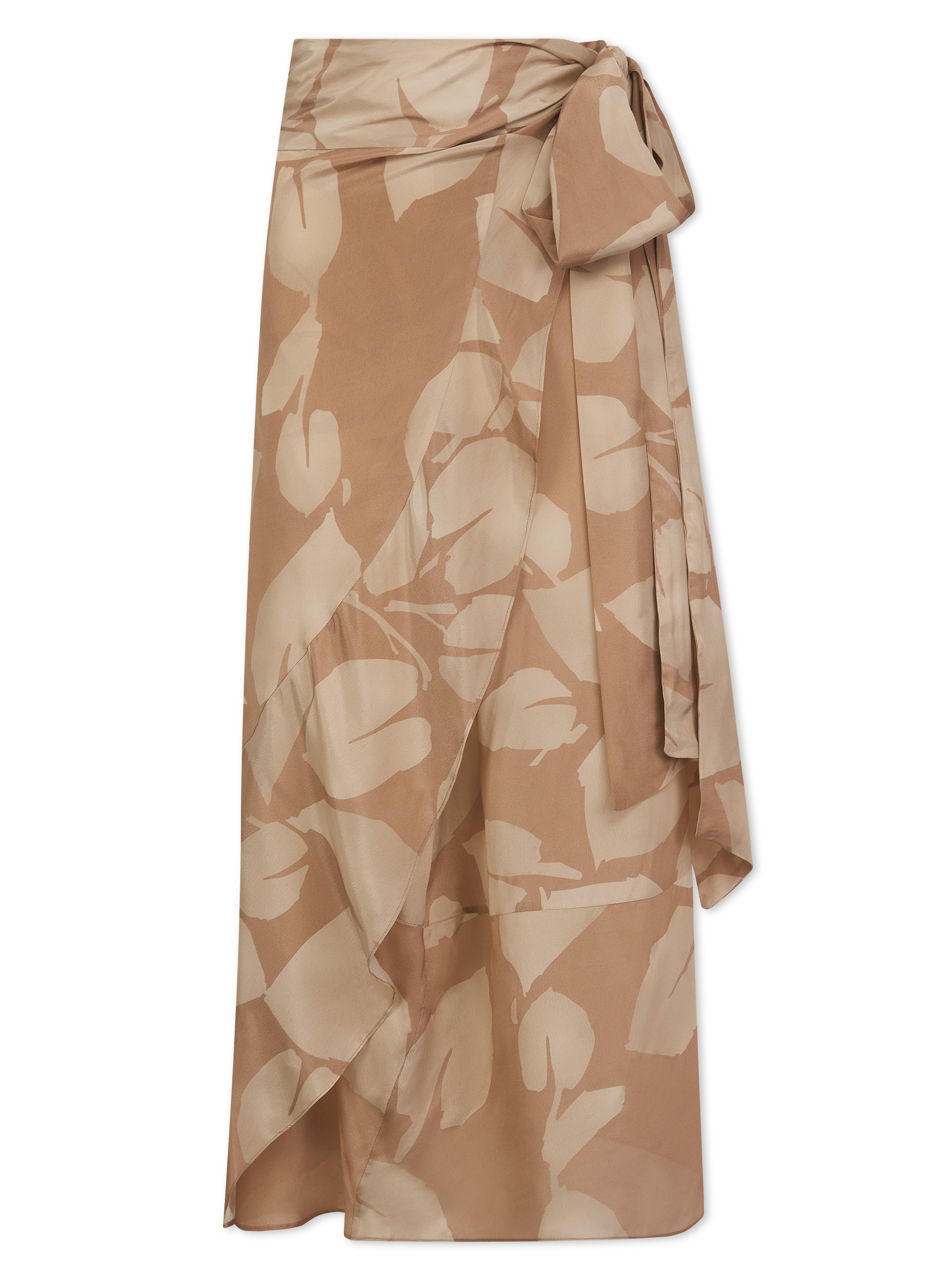 Calypso Skirt in Mocha Foglia Print