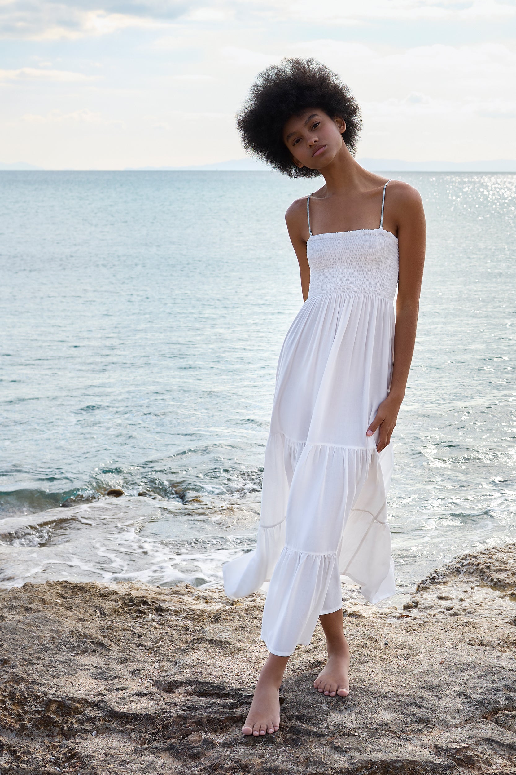 Gaia Dress in Pure White