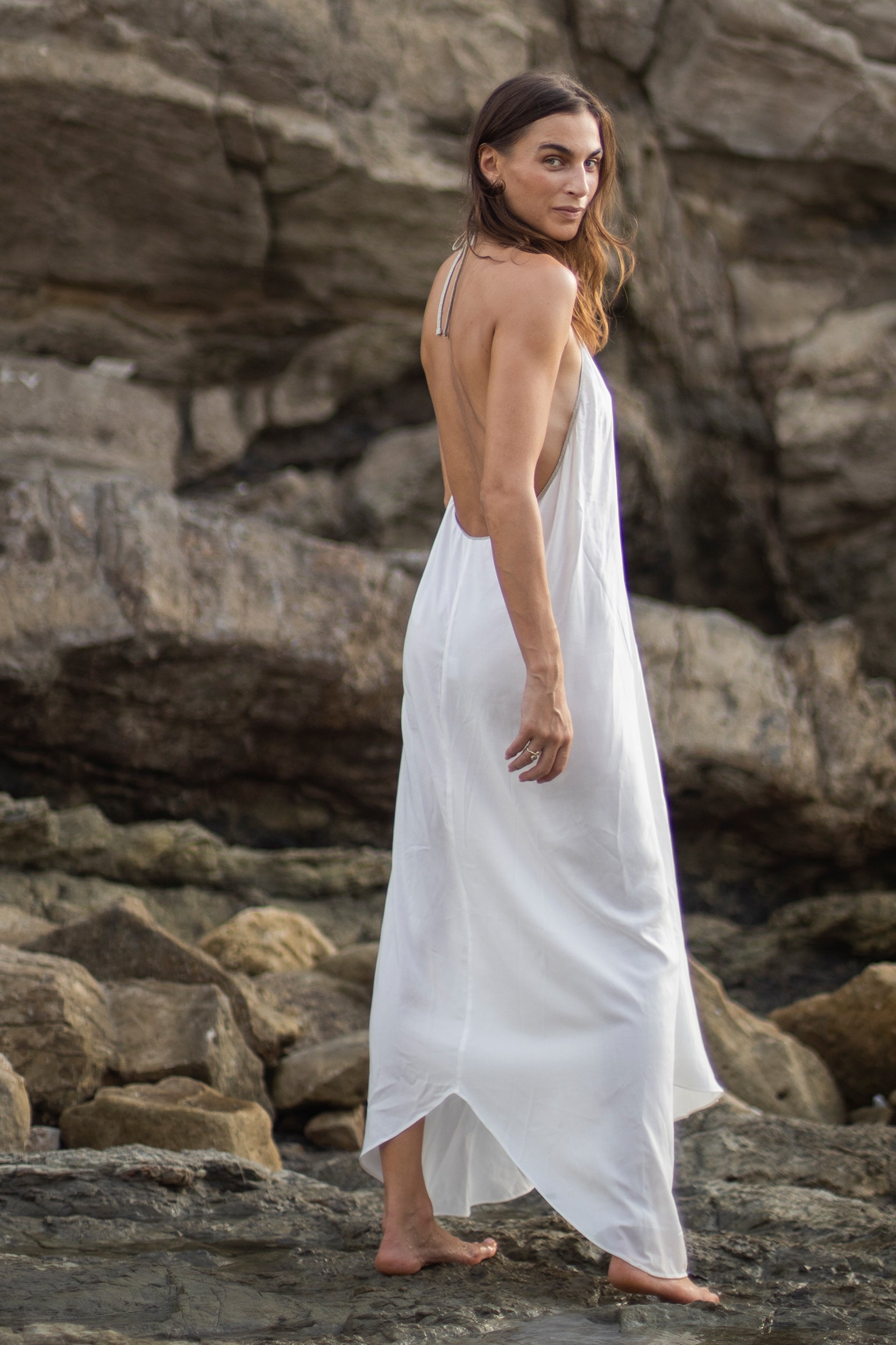 Rhodes Dress in Pure White
