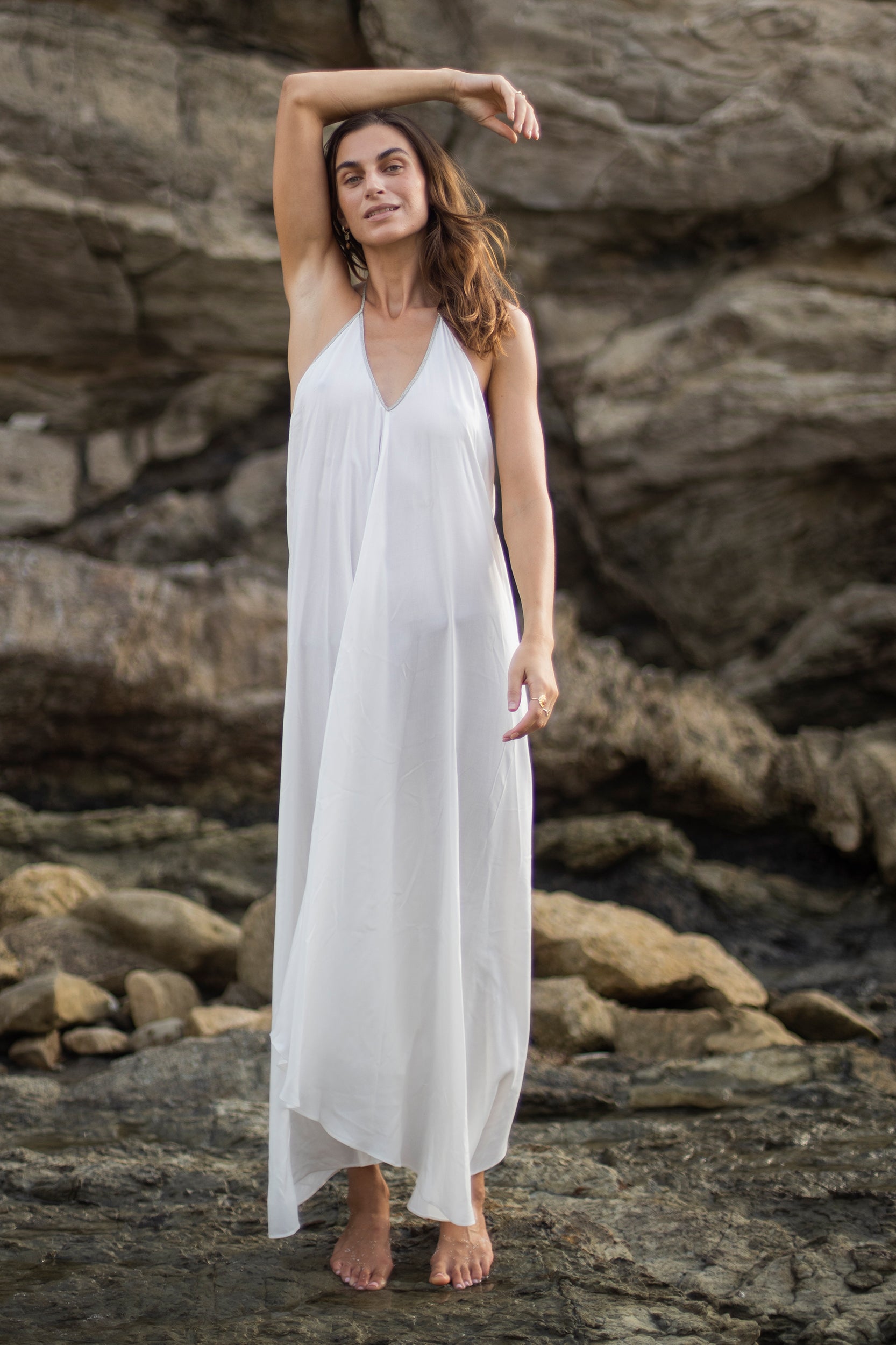 Rhodes Dress in Pure White