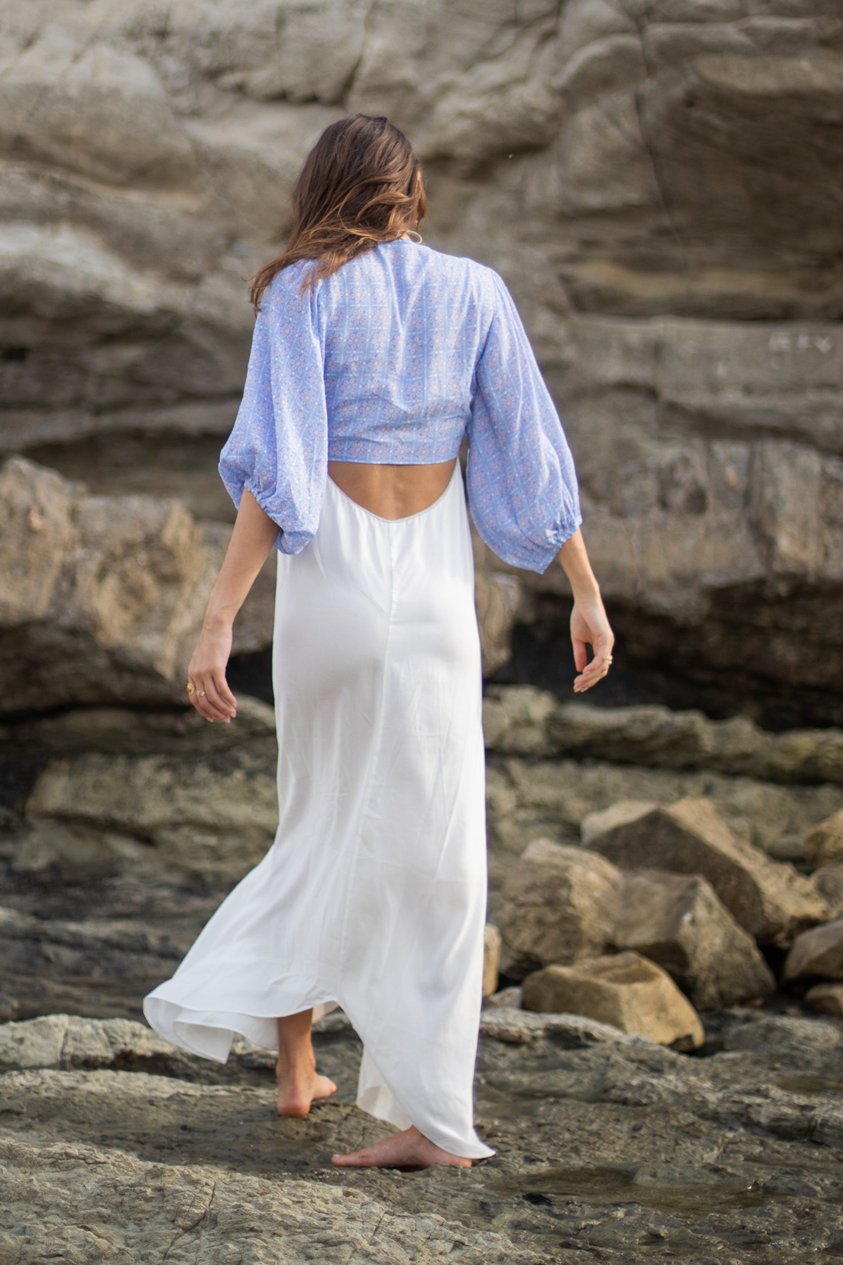 Bolero in Dusty Sweet Pea Vintage Petal Print