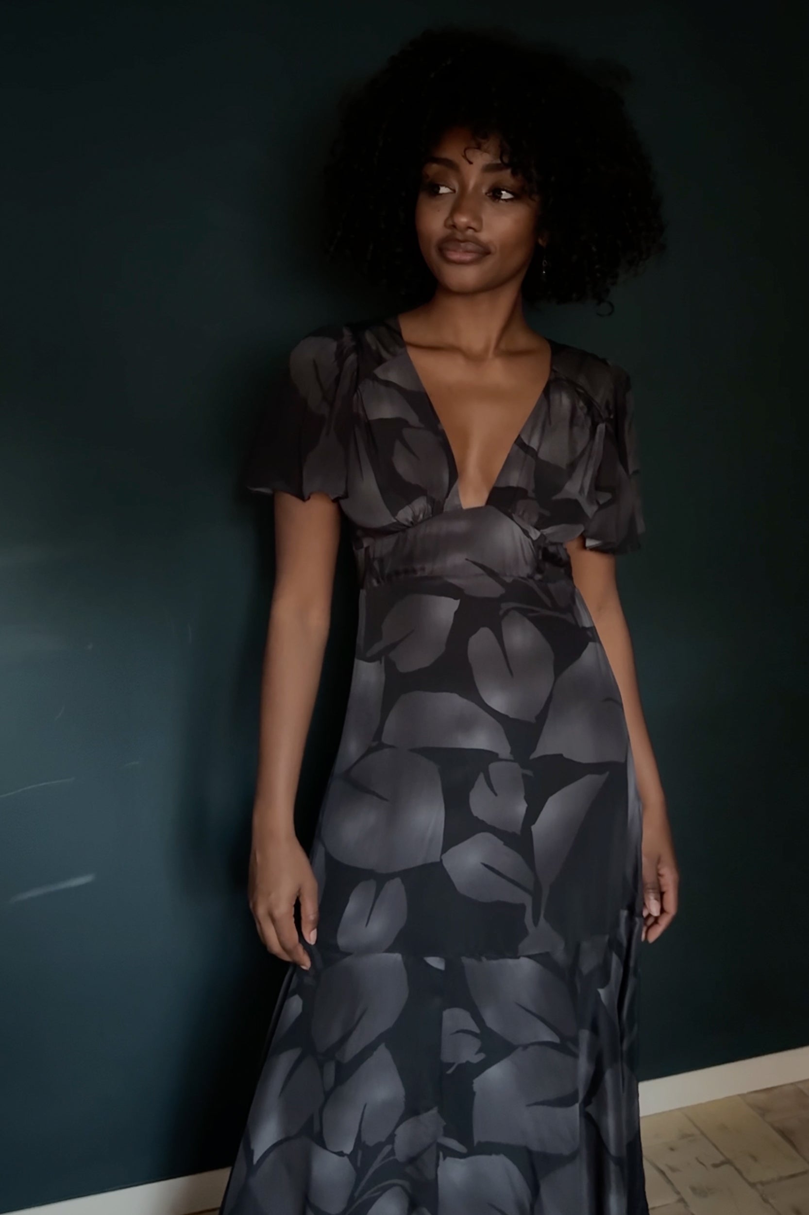 Iris in Charcoal Print