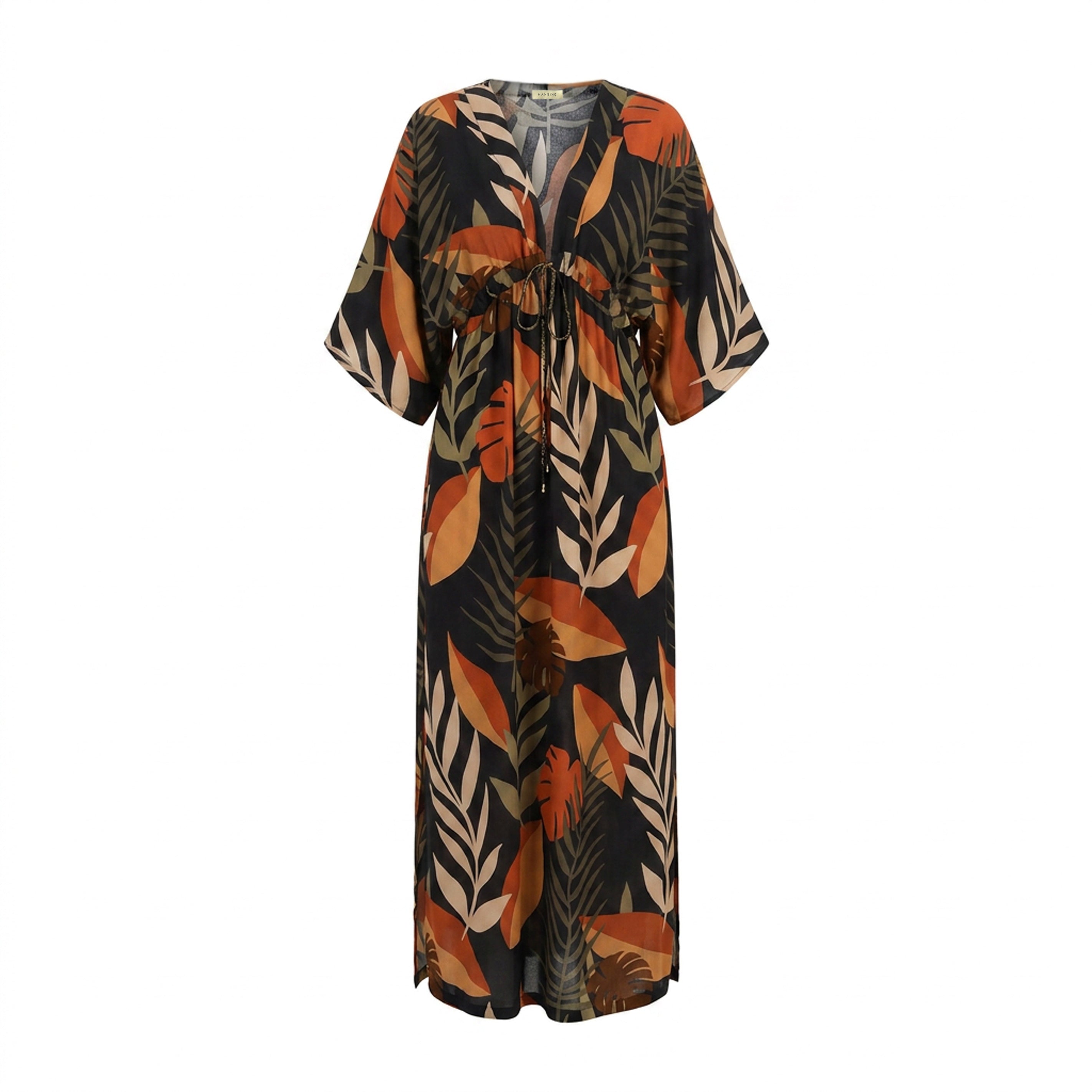Medea Dress in Cacao Tropica Print