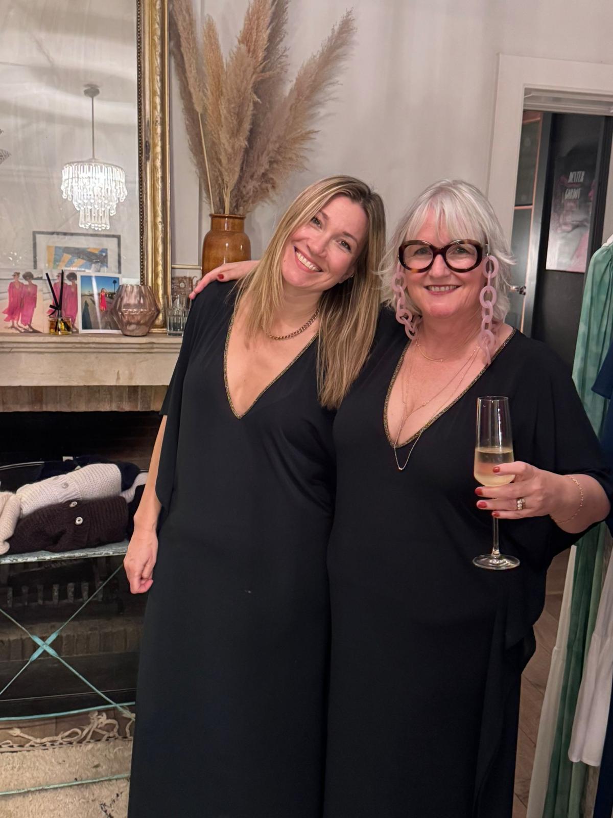 Aphrodite Dress in Black Jersey