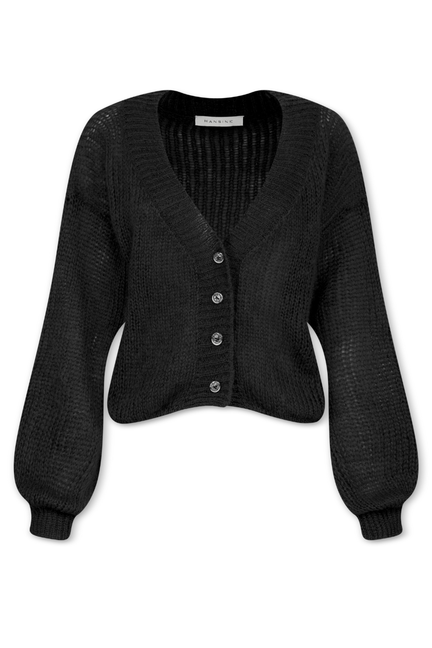 Cropped Cardigan in Black