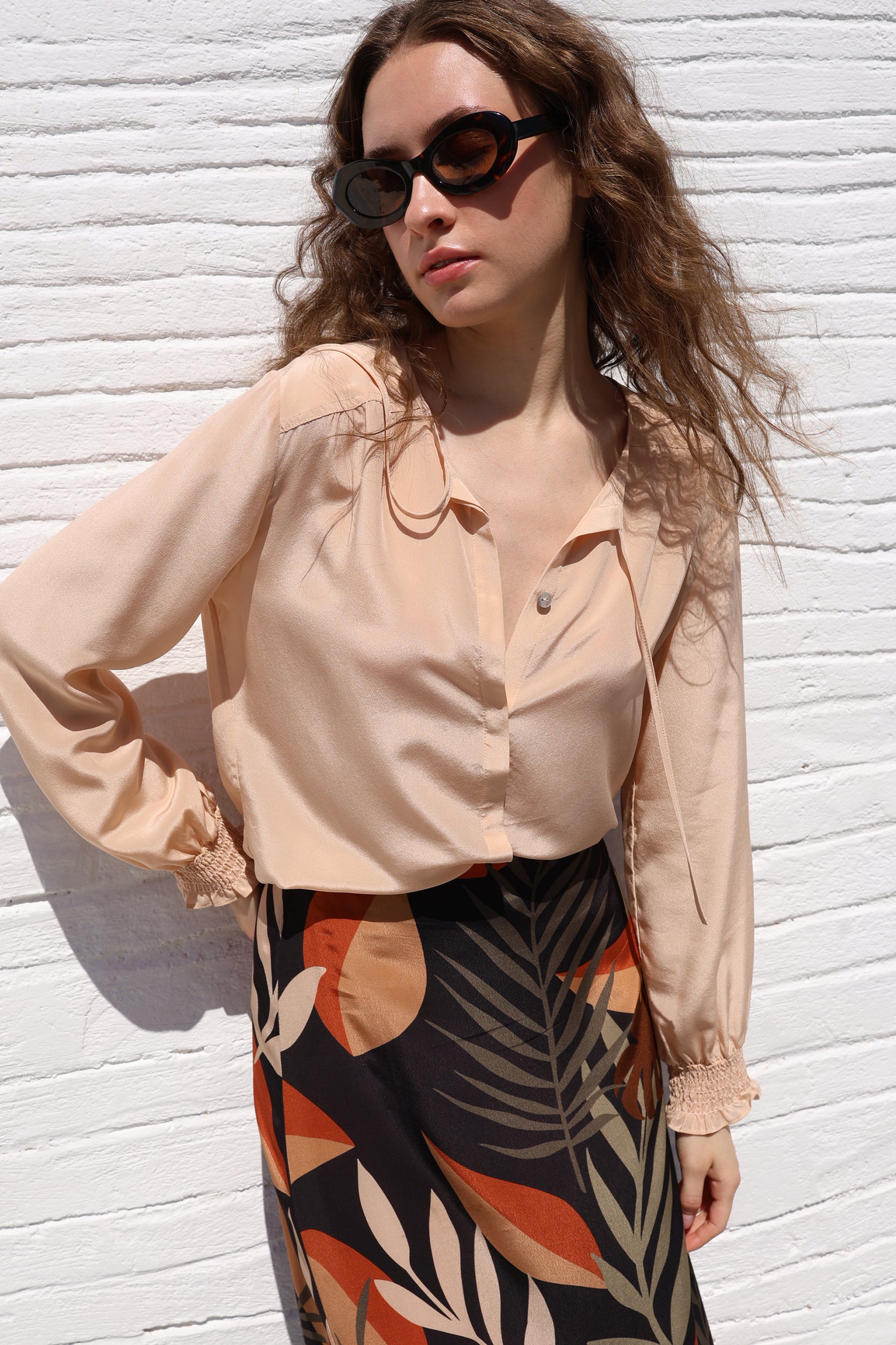 Melia Shirt in Sand
