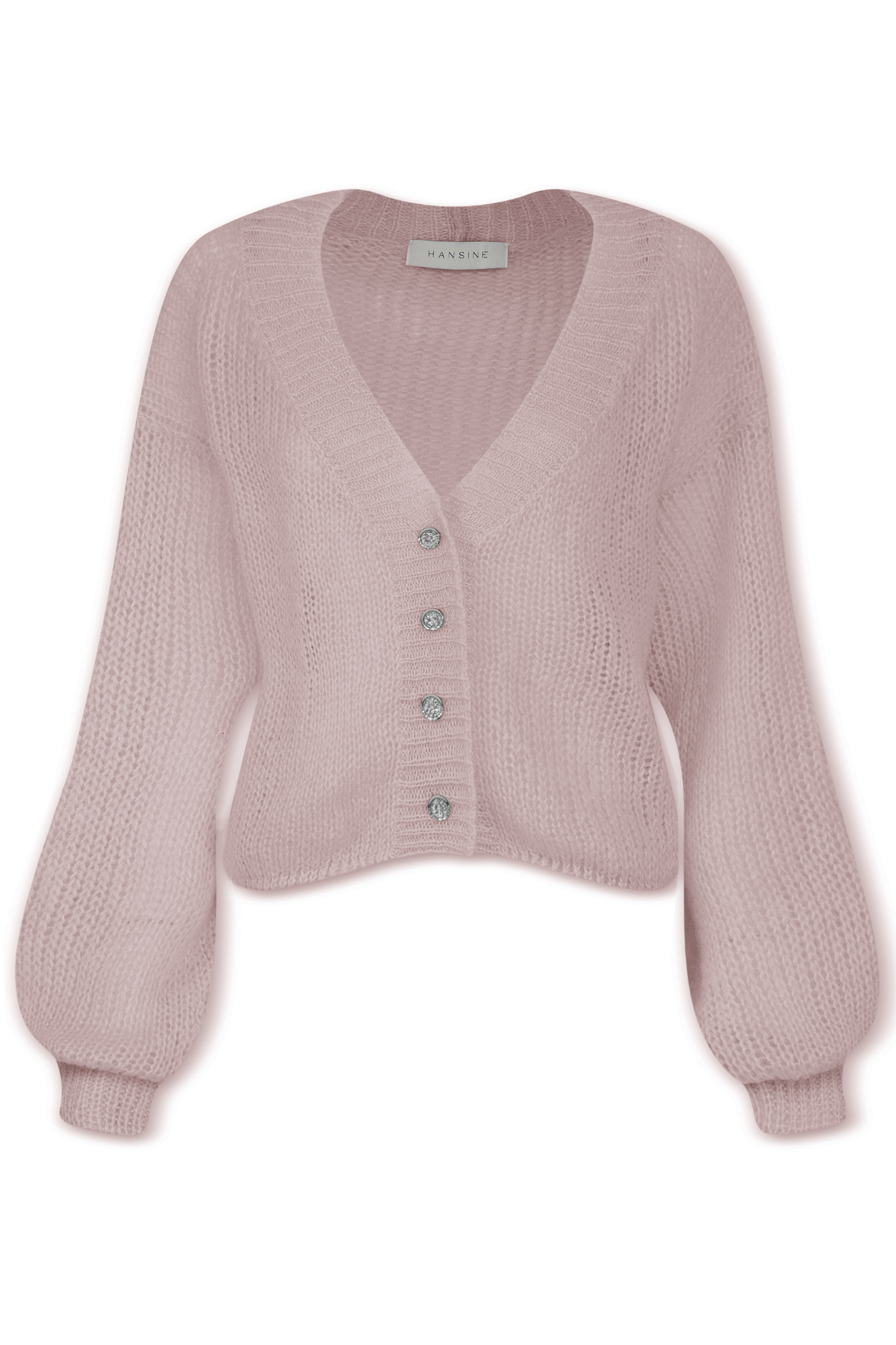 Cropped Cardigan in Blush