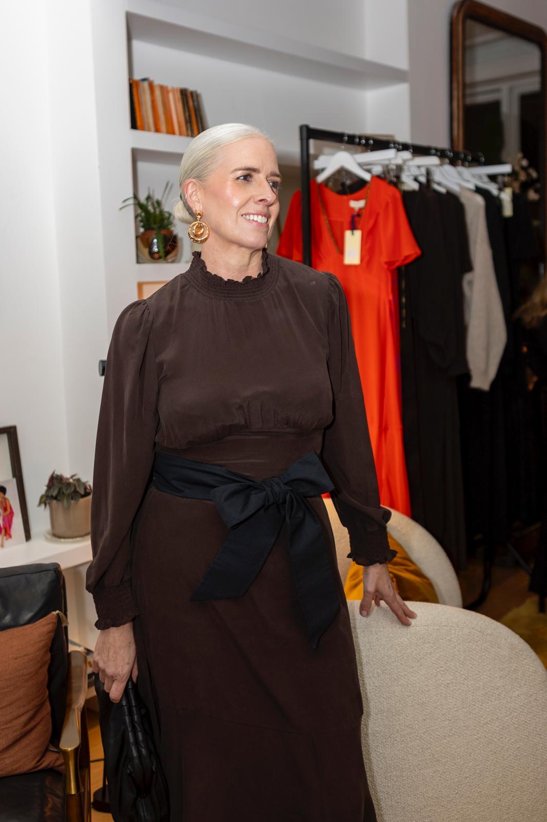 Hemera Dress in Chocolate
