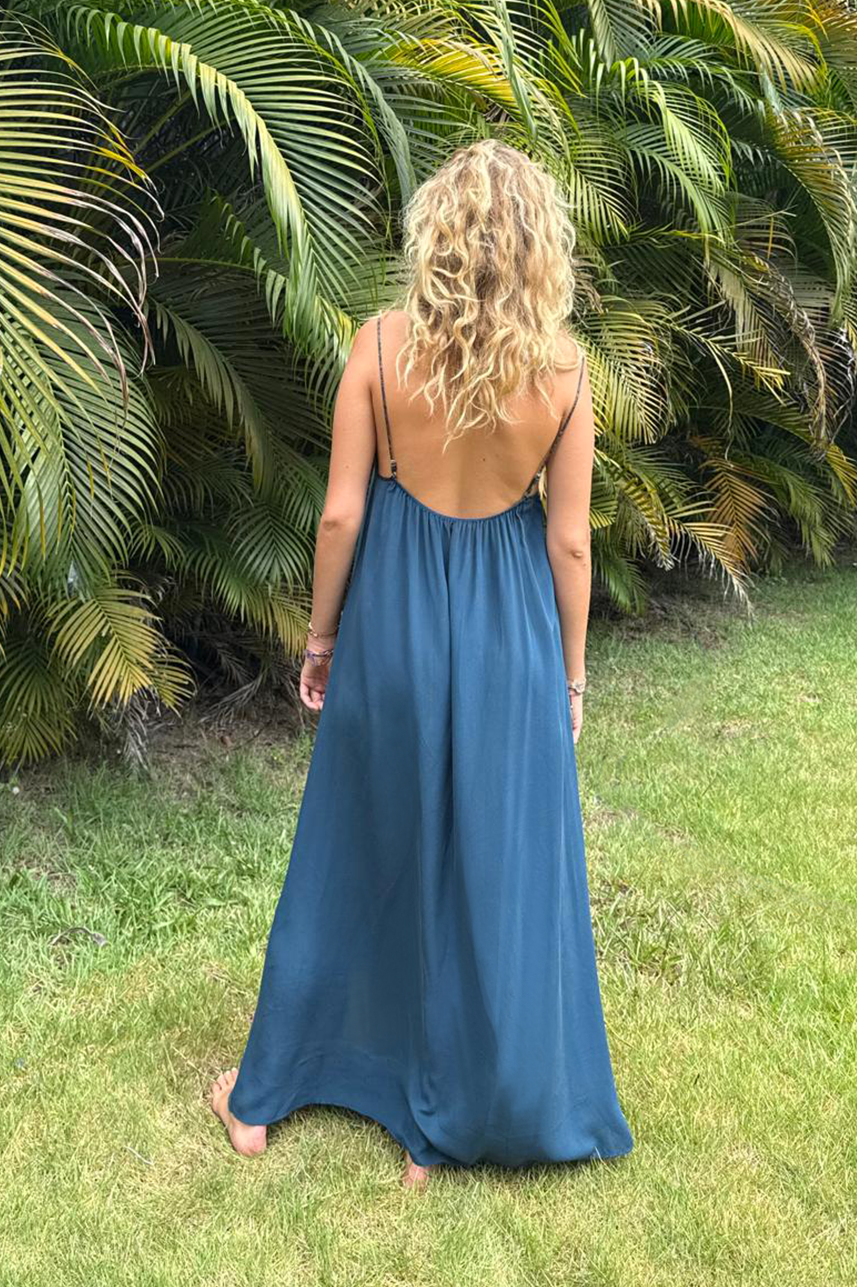 Hestia Dress in Antique Bay Blue