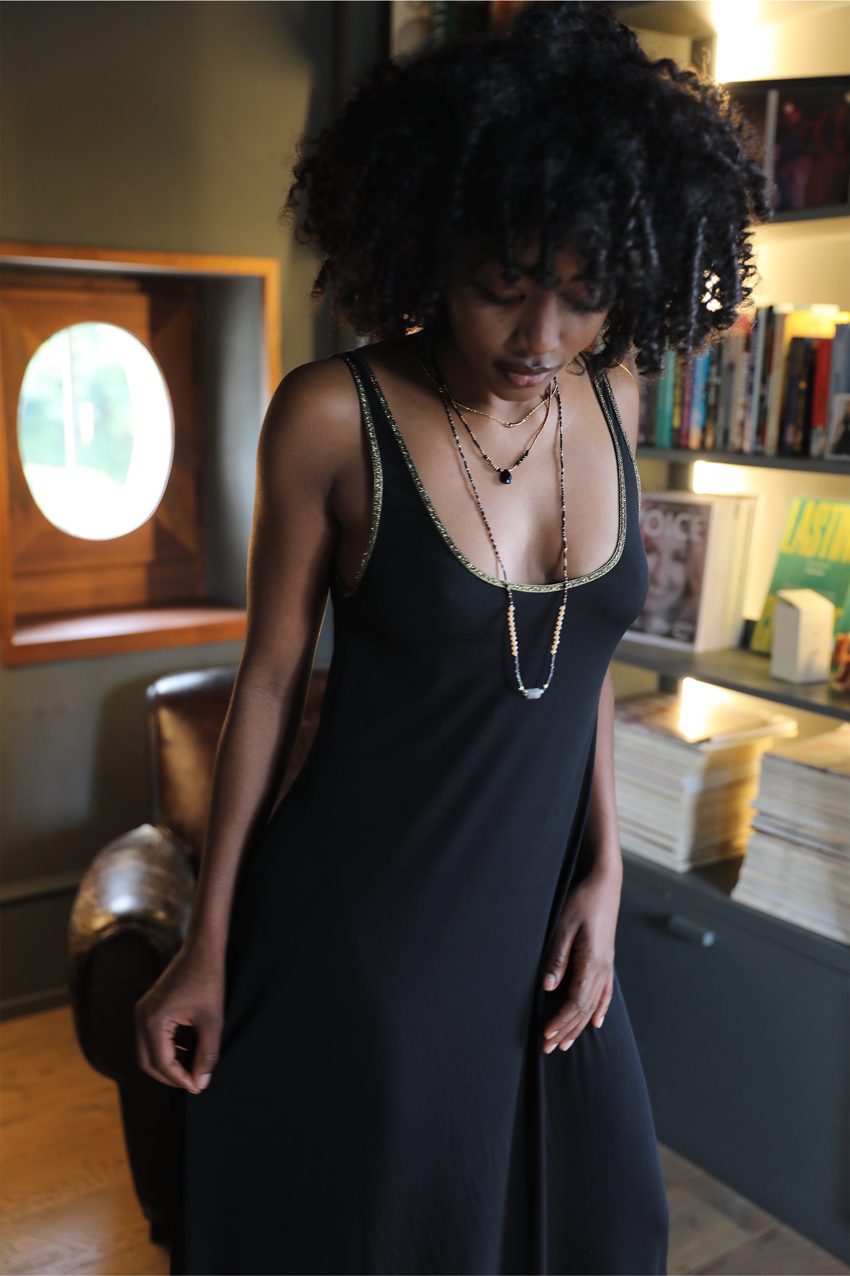 Nyxx Dress in Black Jersey