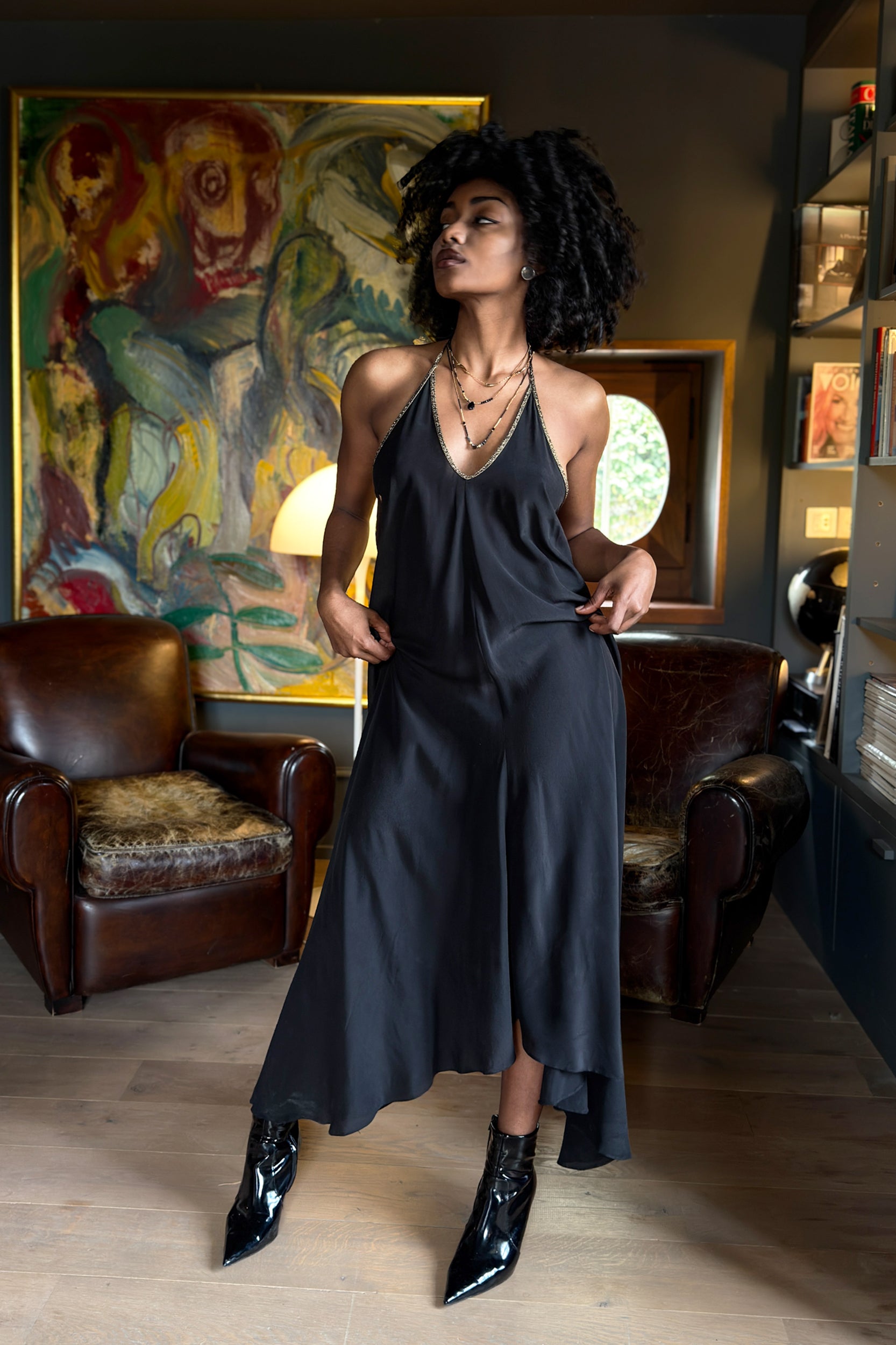 Rhodes Dress in Black