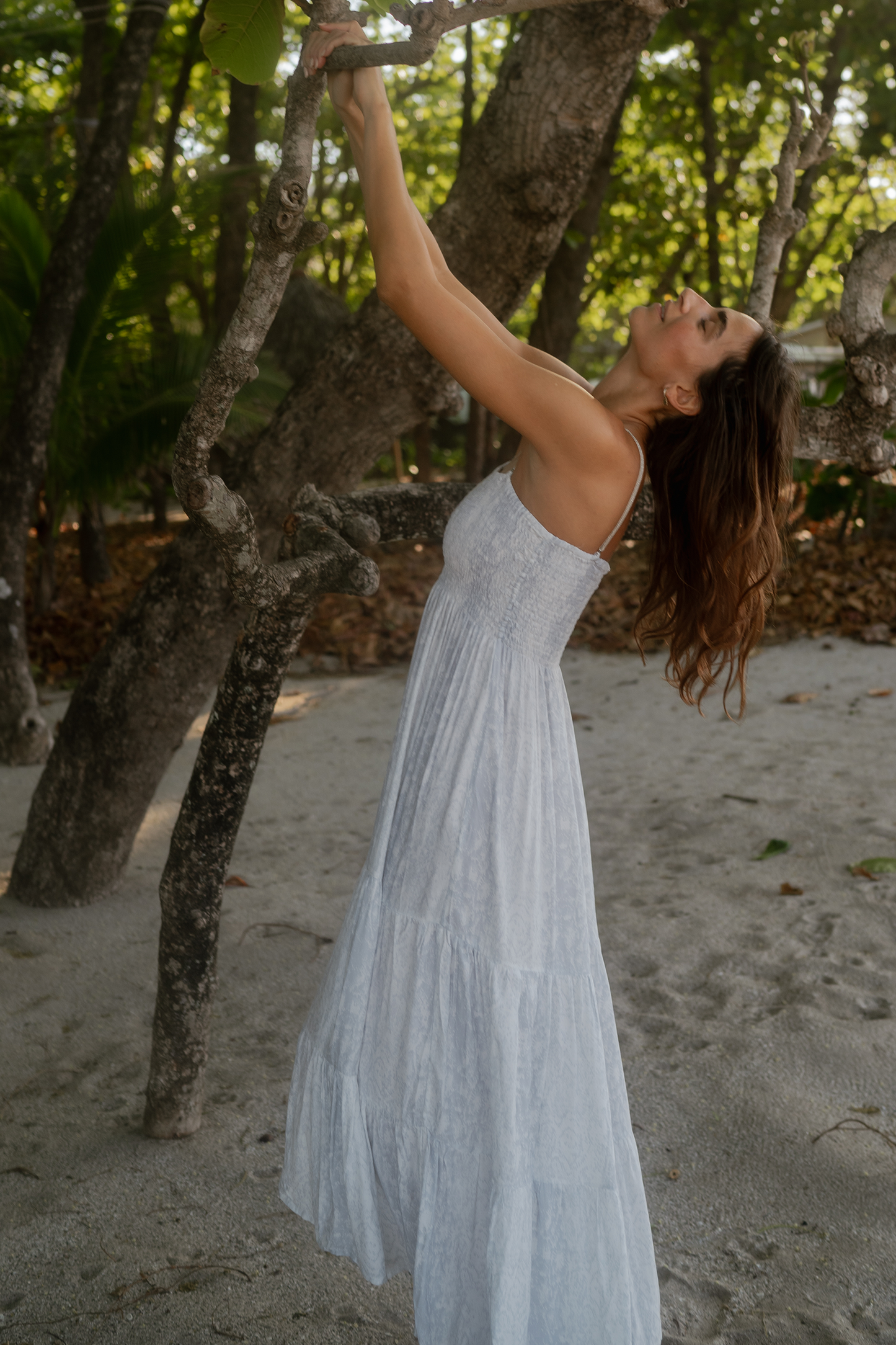 Gaia in Snake Print in Pale Silver