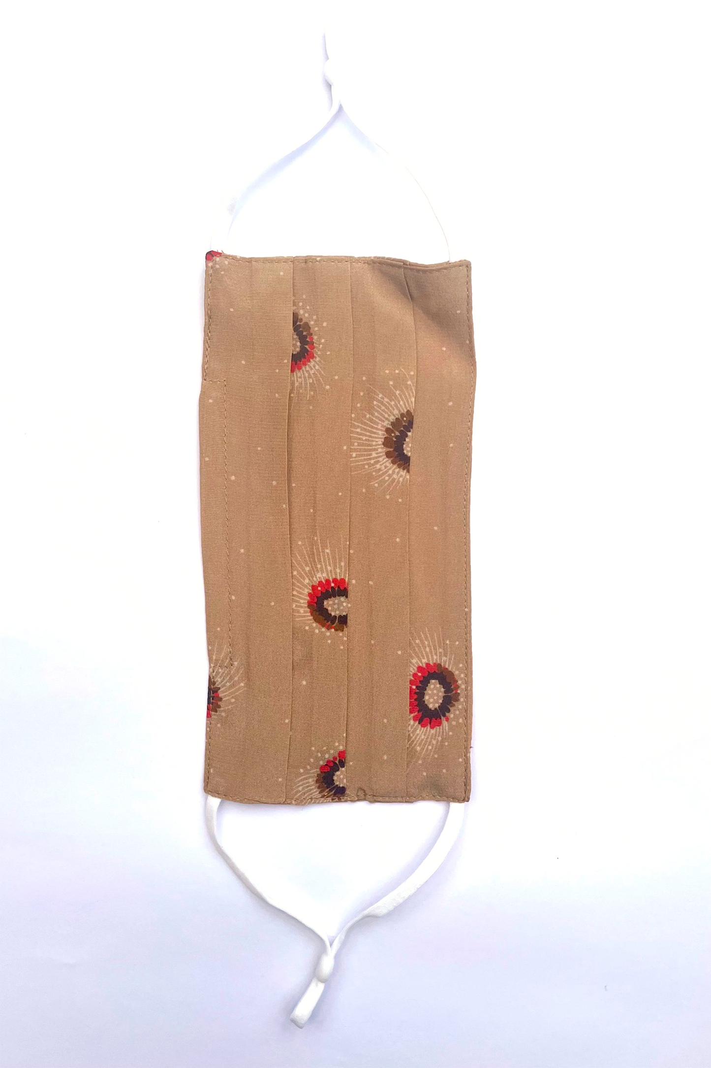 Silk Face Mask in Cinnamon Medusa Print