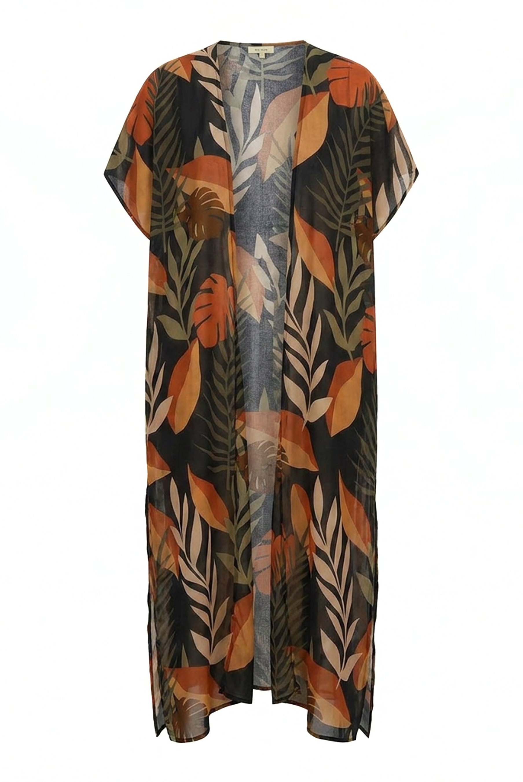 Rhea Kimono in Cacao Tropica Print