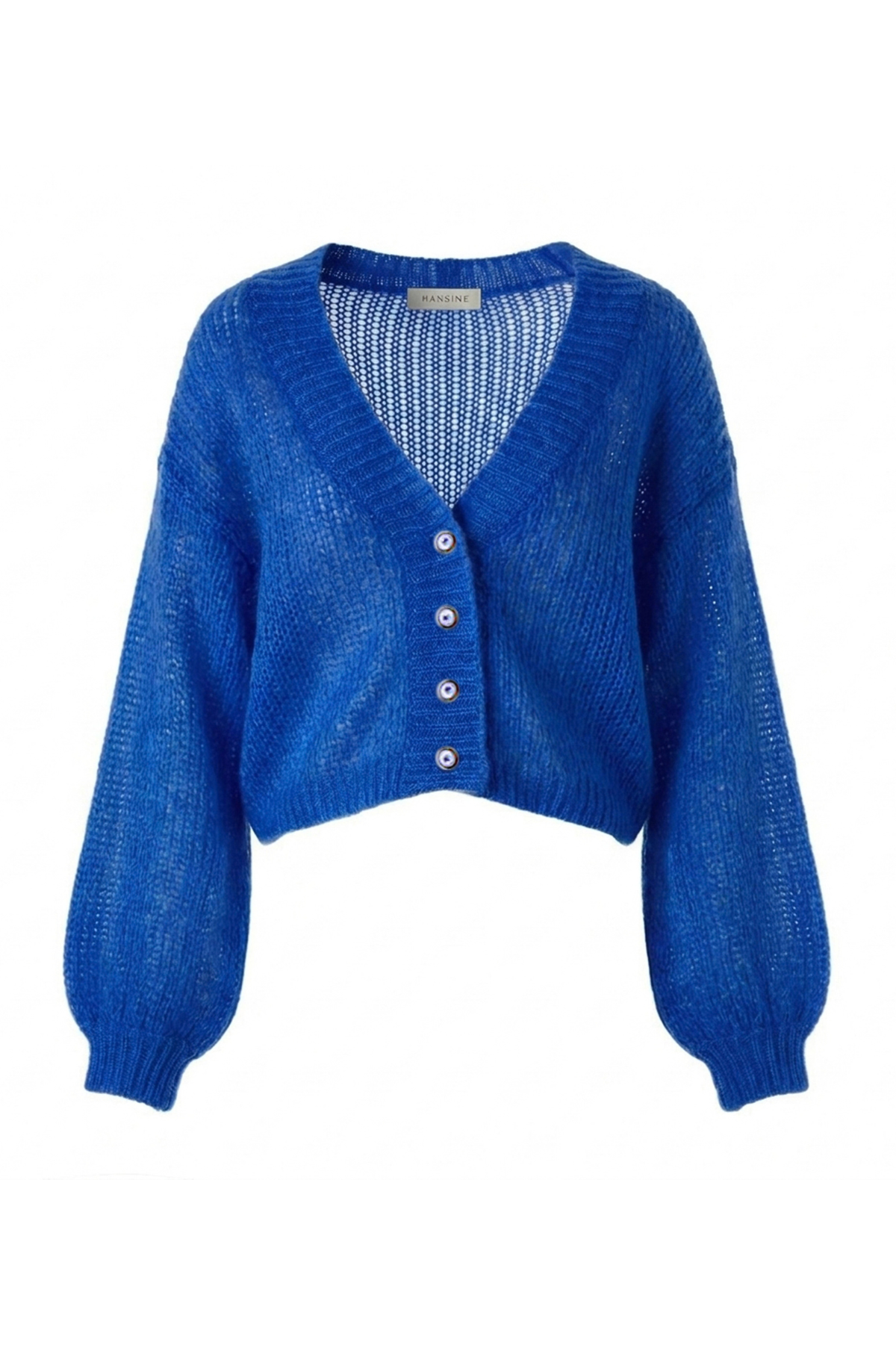Cropped Cardigan in Jaipur Blue
