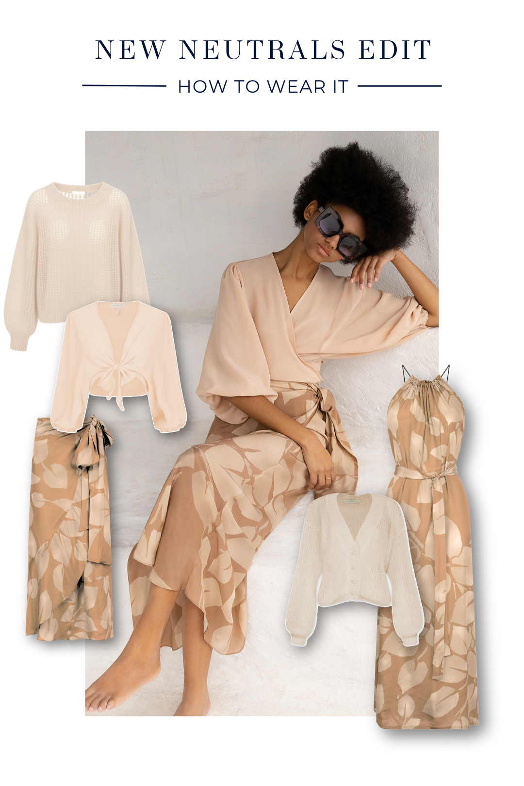 Astrea Dress in Mocha Print