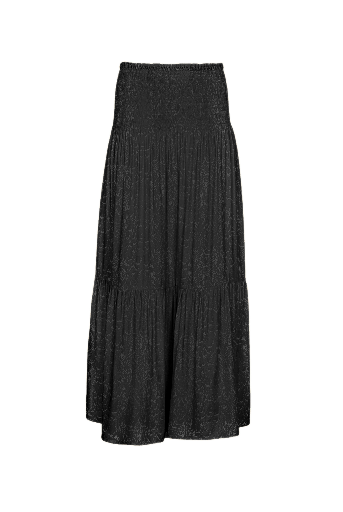Gaia Skirt in Snake Print in Black