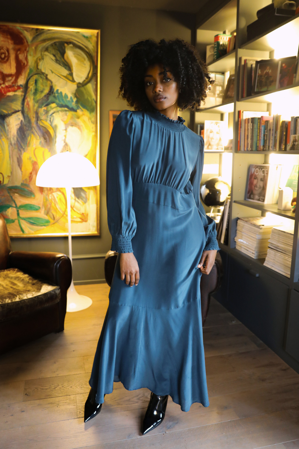 Hemera Dress in Bay Blue