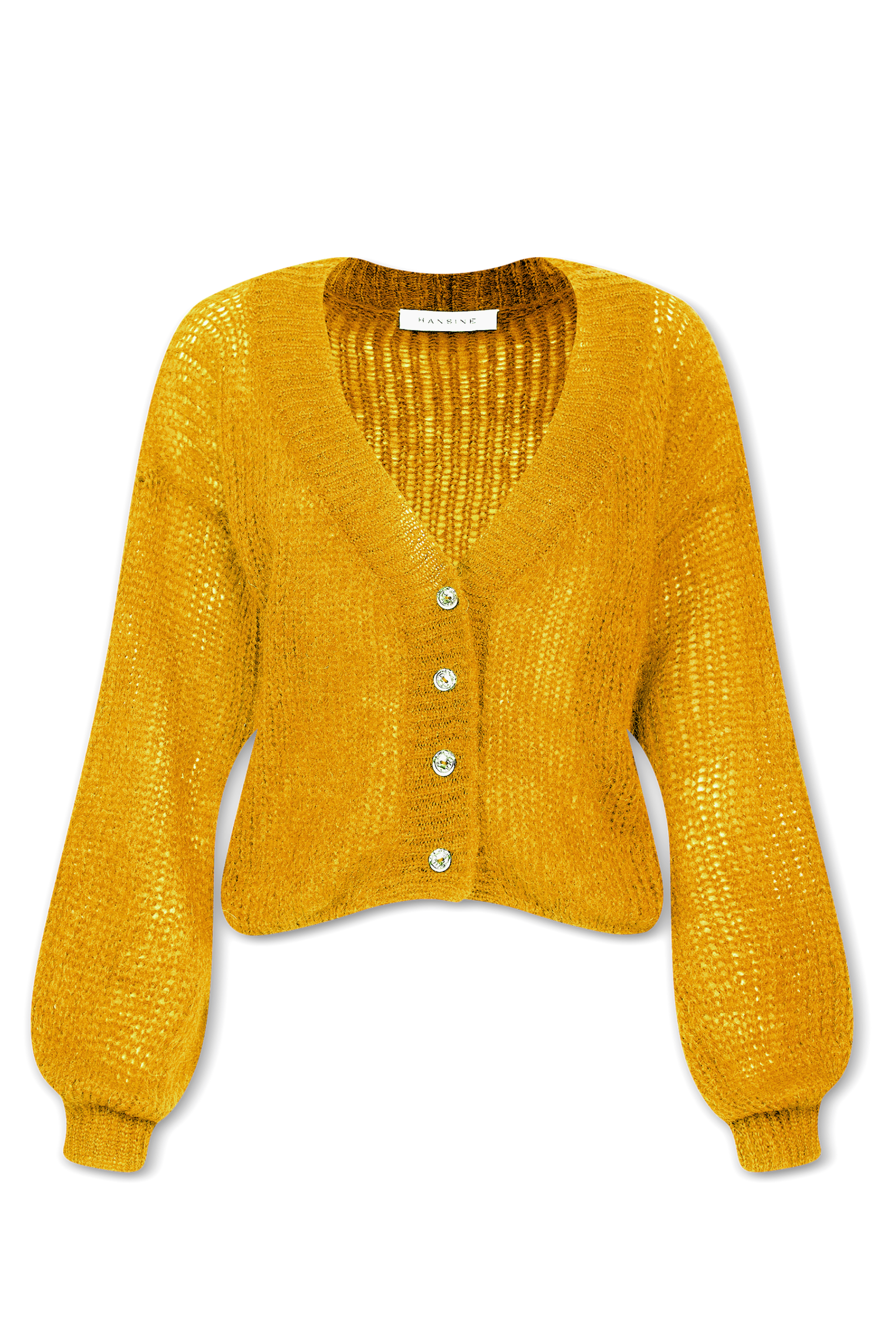Cropped Cardigan in Antique Gold