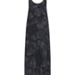 Hestia Dress in Charcoal Foglia Print