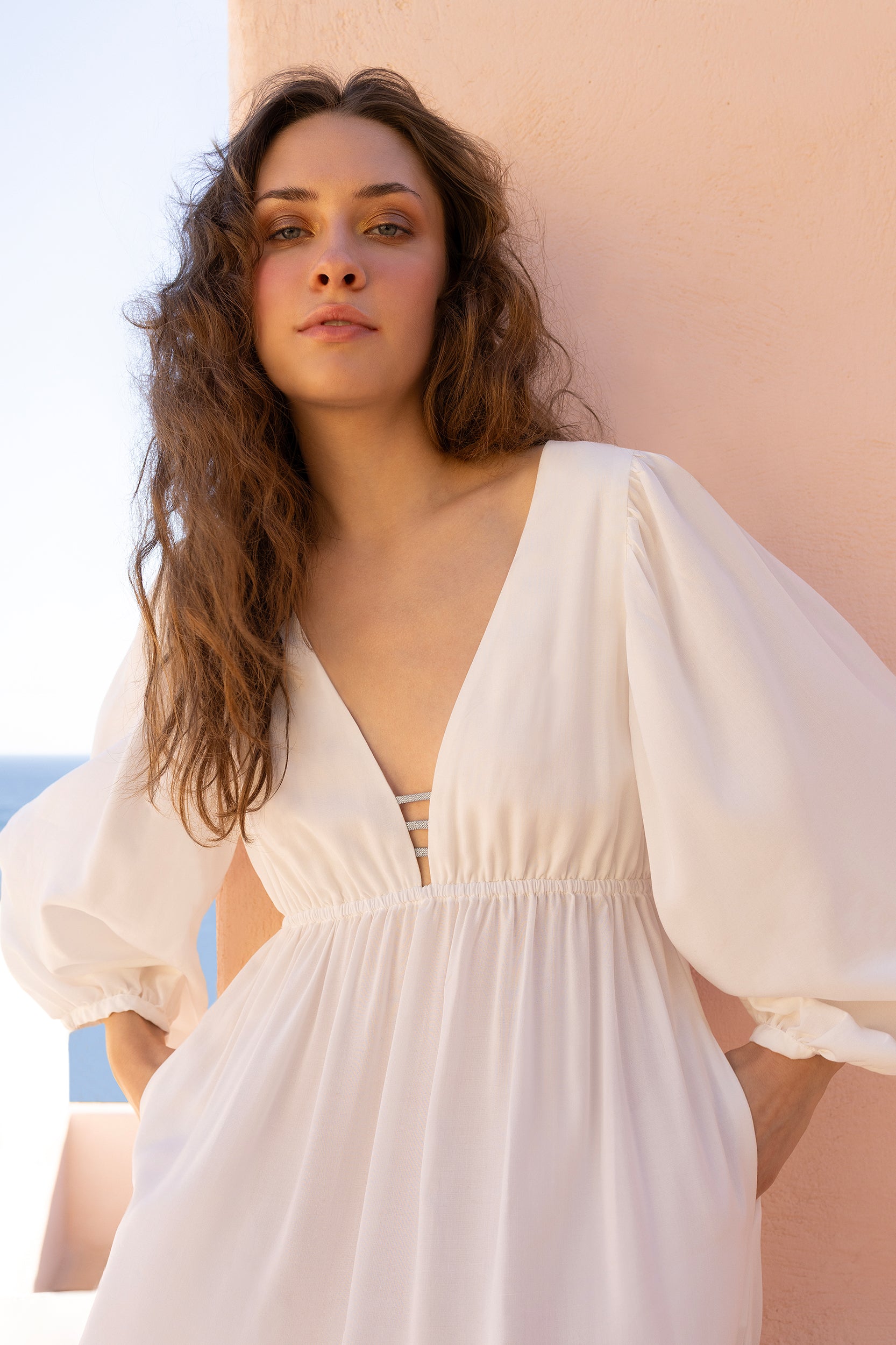 Lyra Dress in White