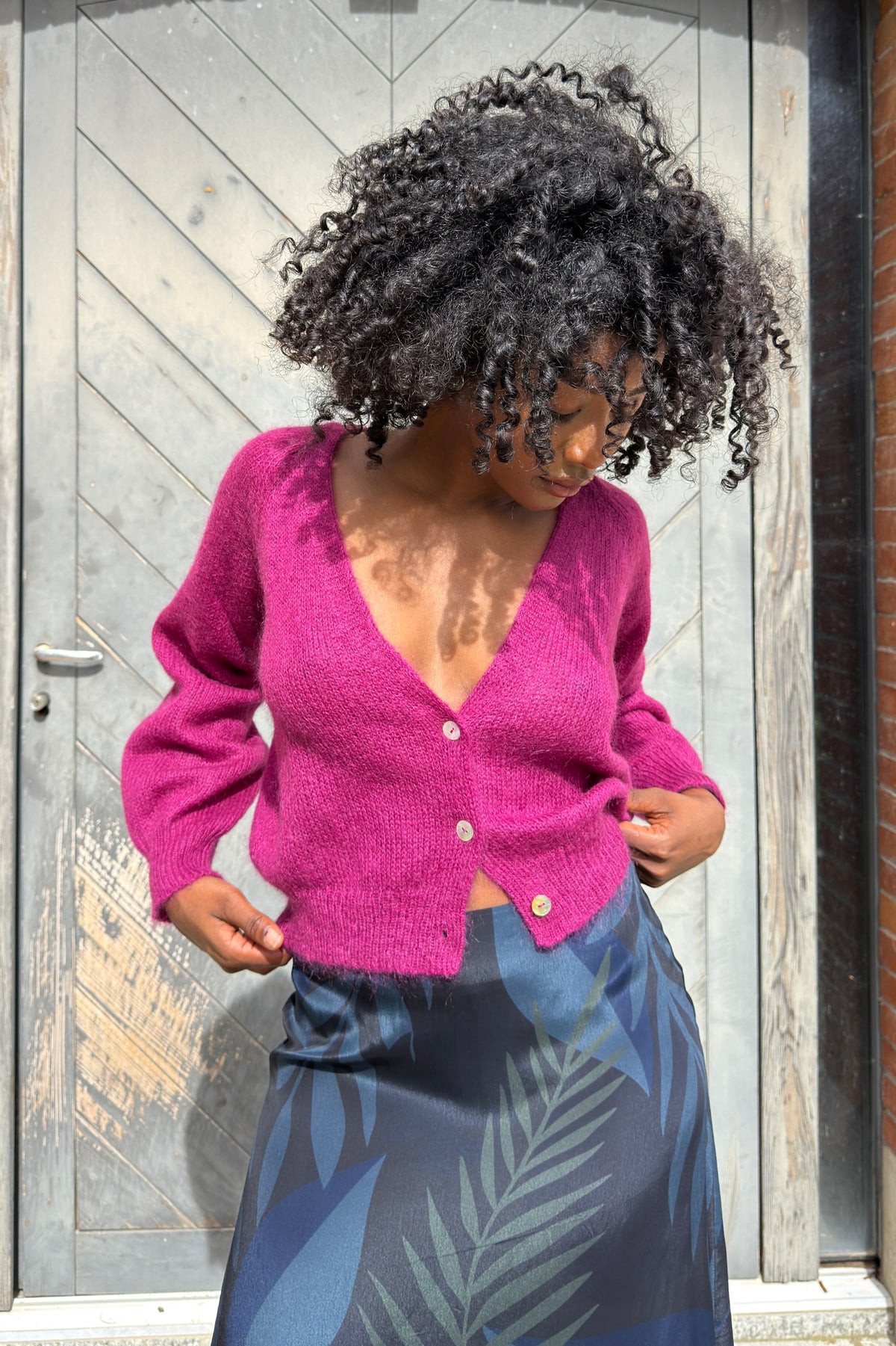 Chiquito Cardigan in Magenta