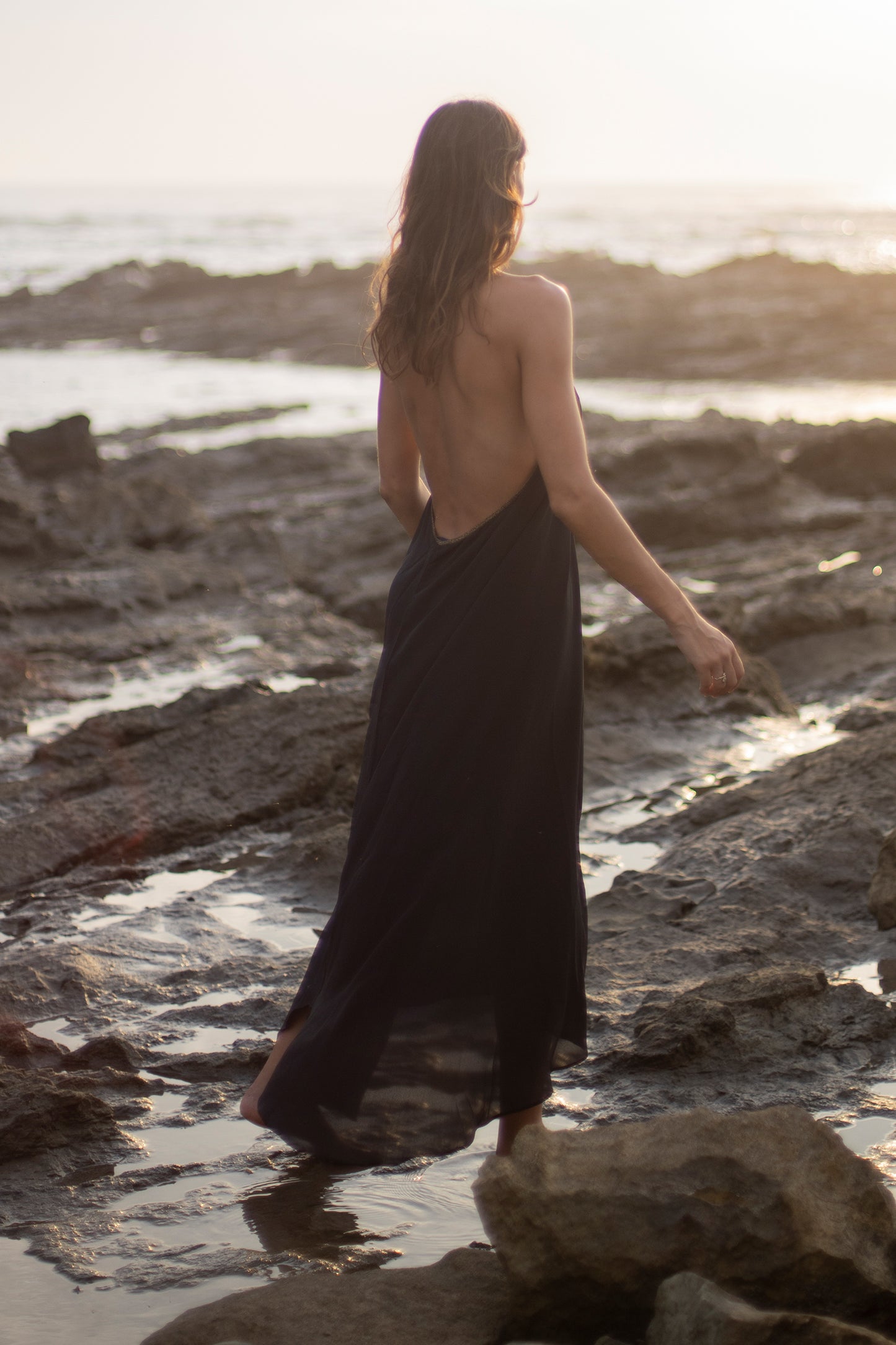 Rhodes Dress in Pure Black