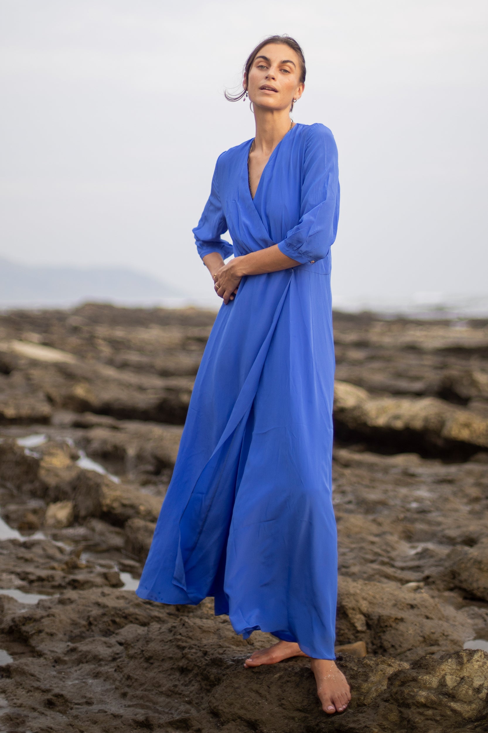 Athena Dress in Jaipur Blue