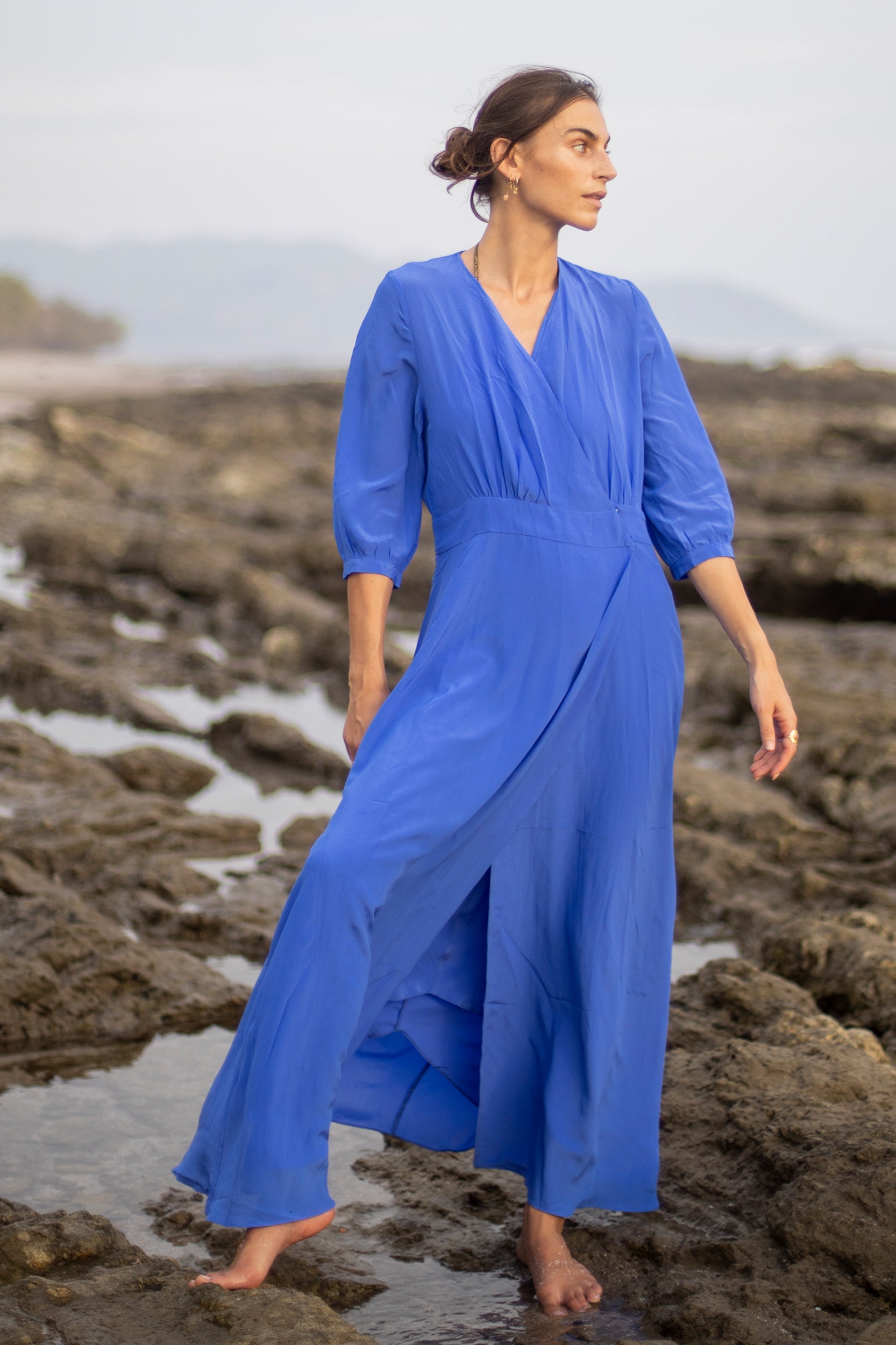 Athena Dress in Jaipur Blue