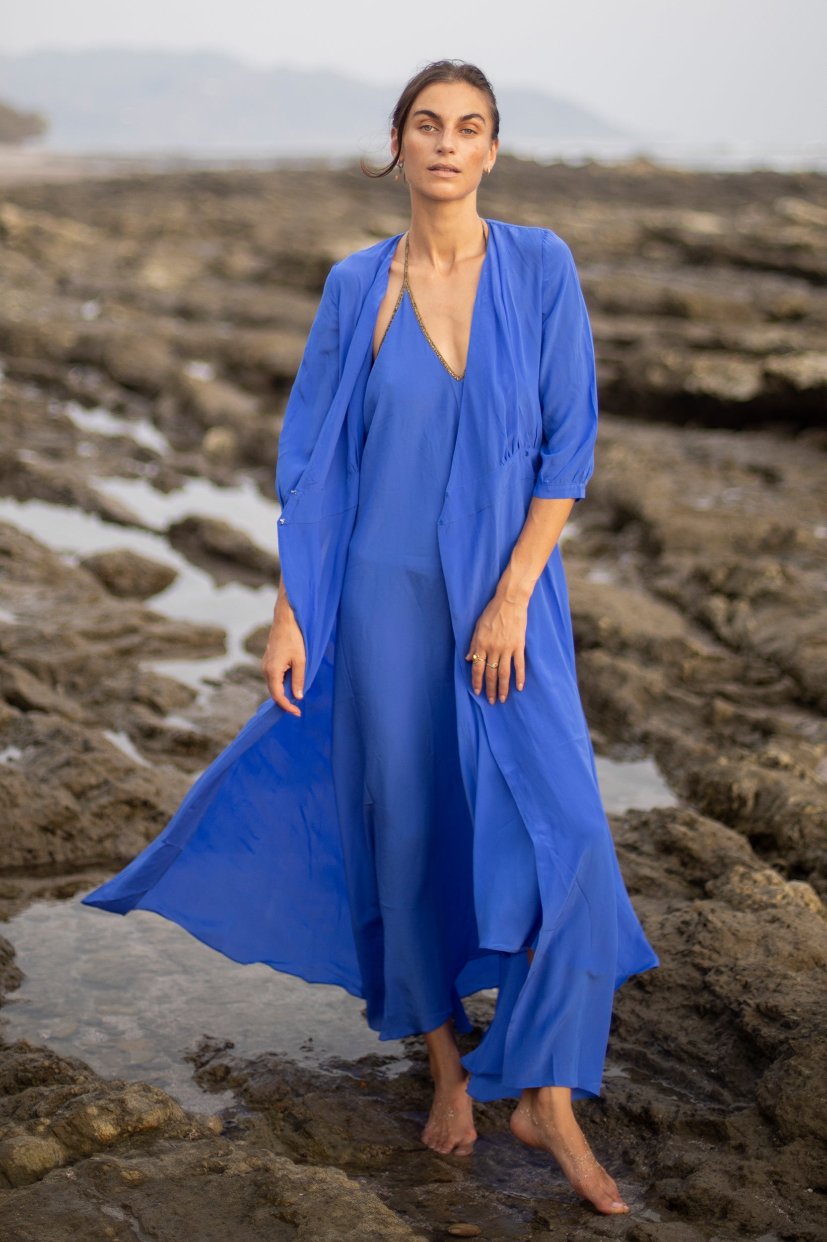 Athena Dress in Jaipur Blue