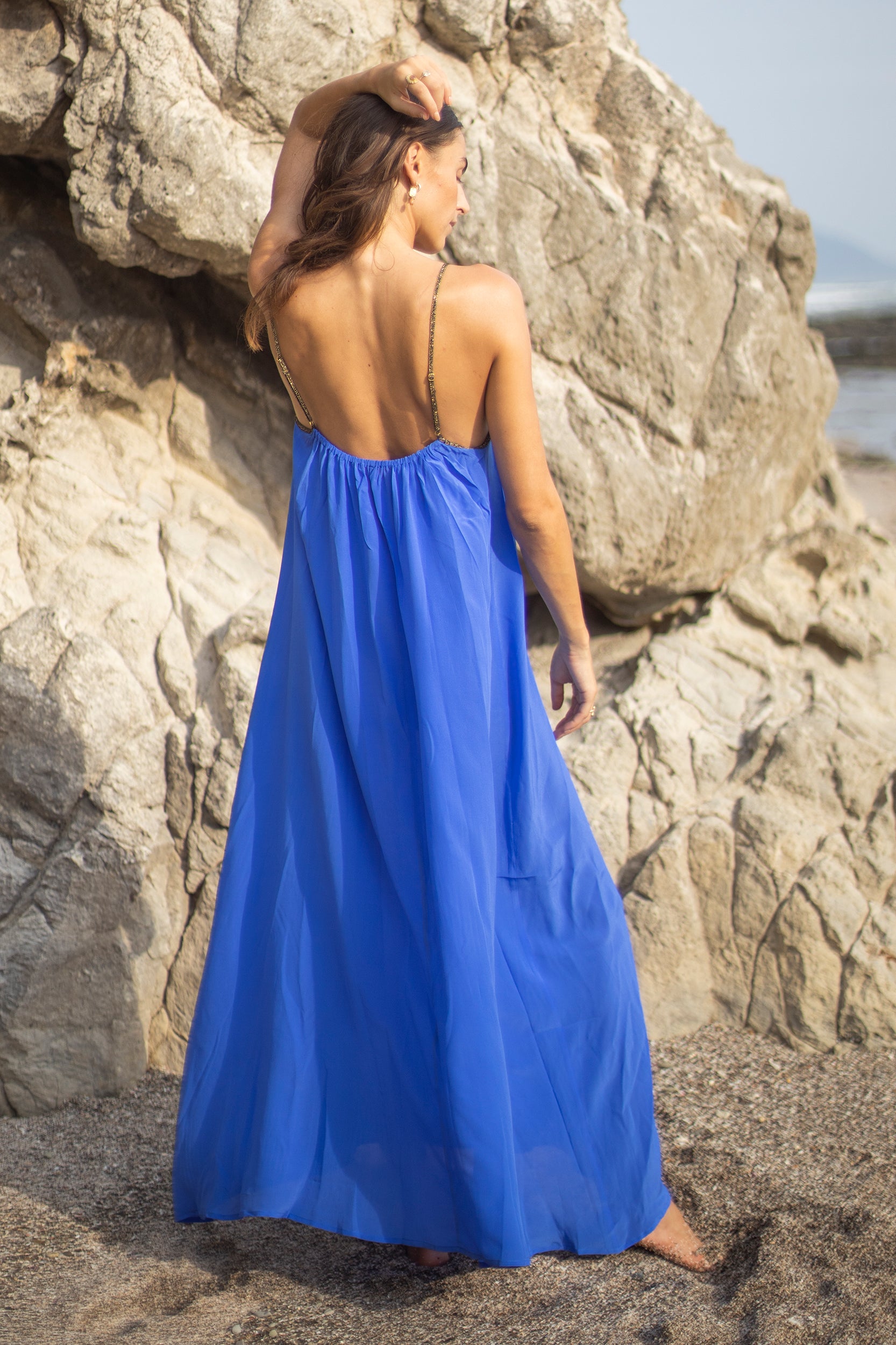 Hestia Dress in Jaipur Blue