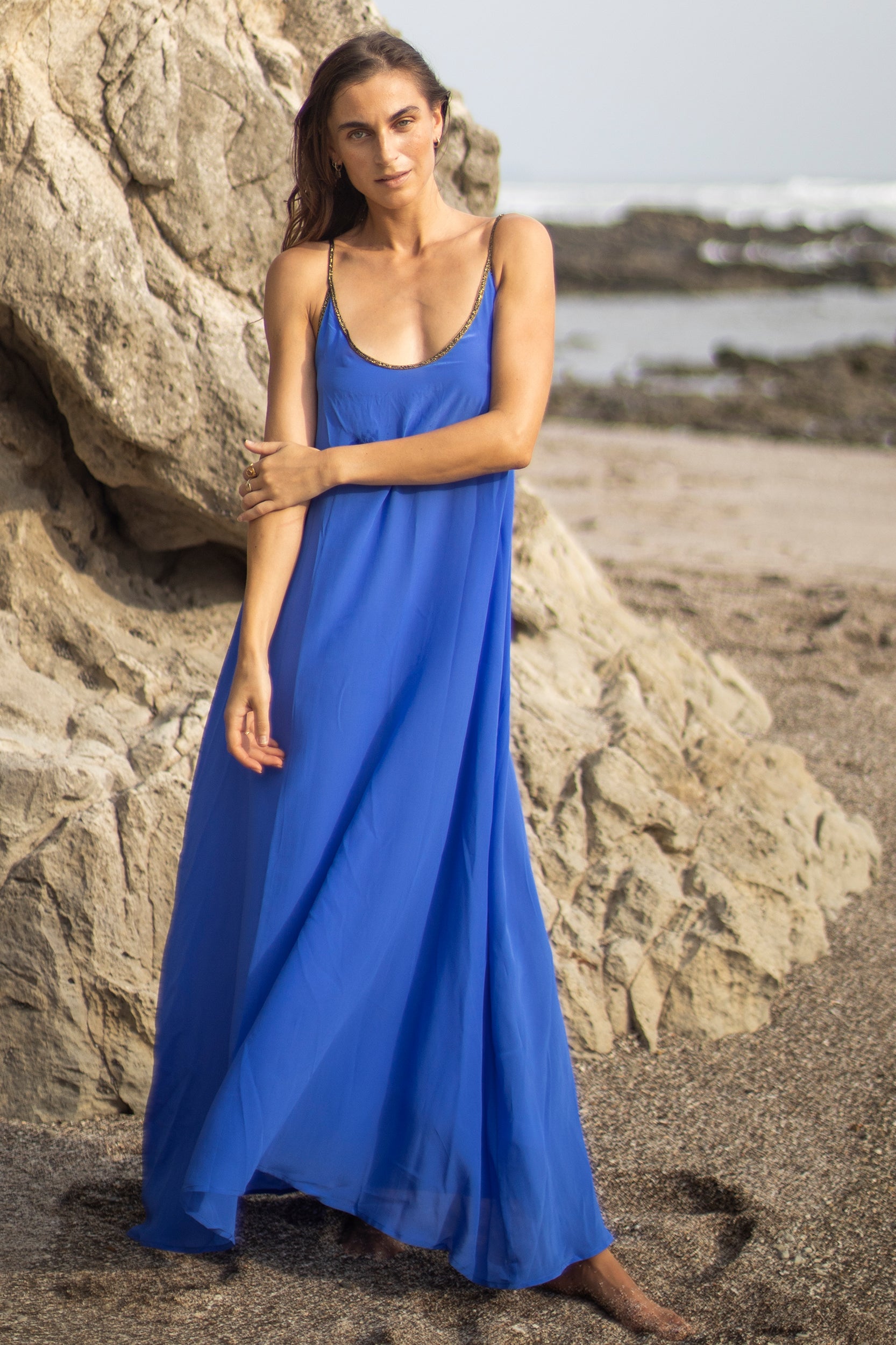 Hestia Dress in Jaipur Blue