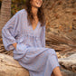 Thalia Dress in Cornflower Blue Vintage Petal Print