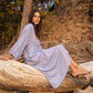 Thalia Dress in Cornflower Blue Vintage Petal Print