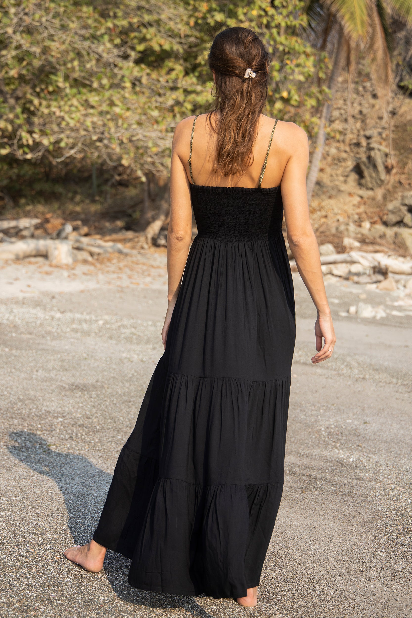 Gaia Dress in Pure Black