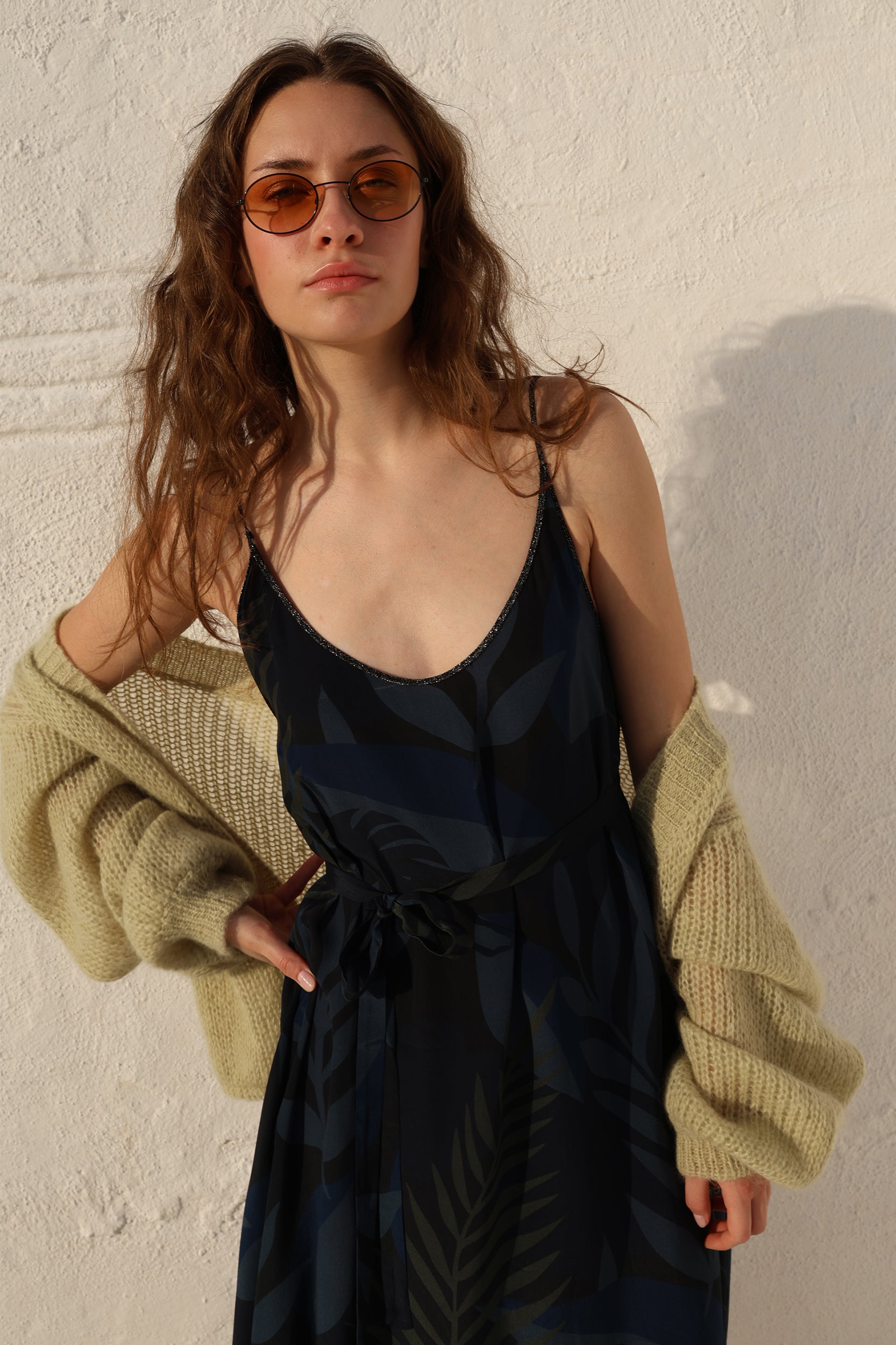 Cropped Cardigan in Sage