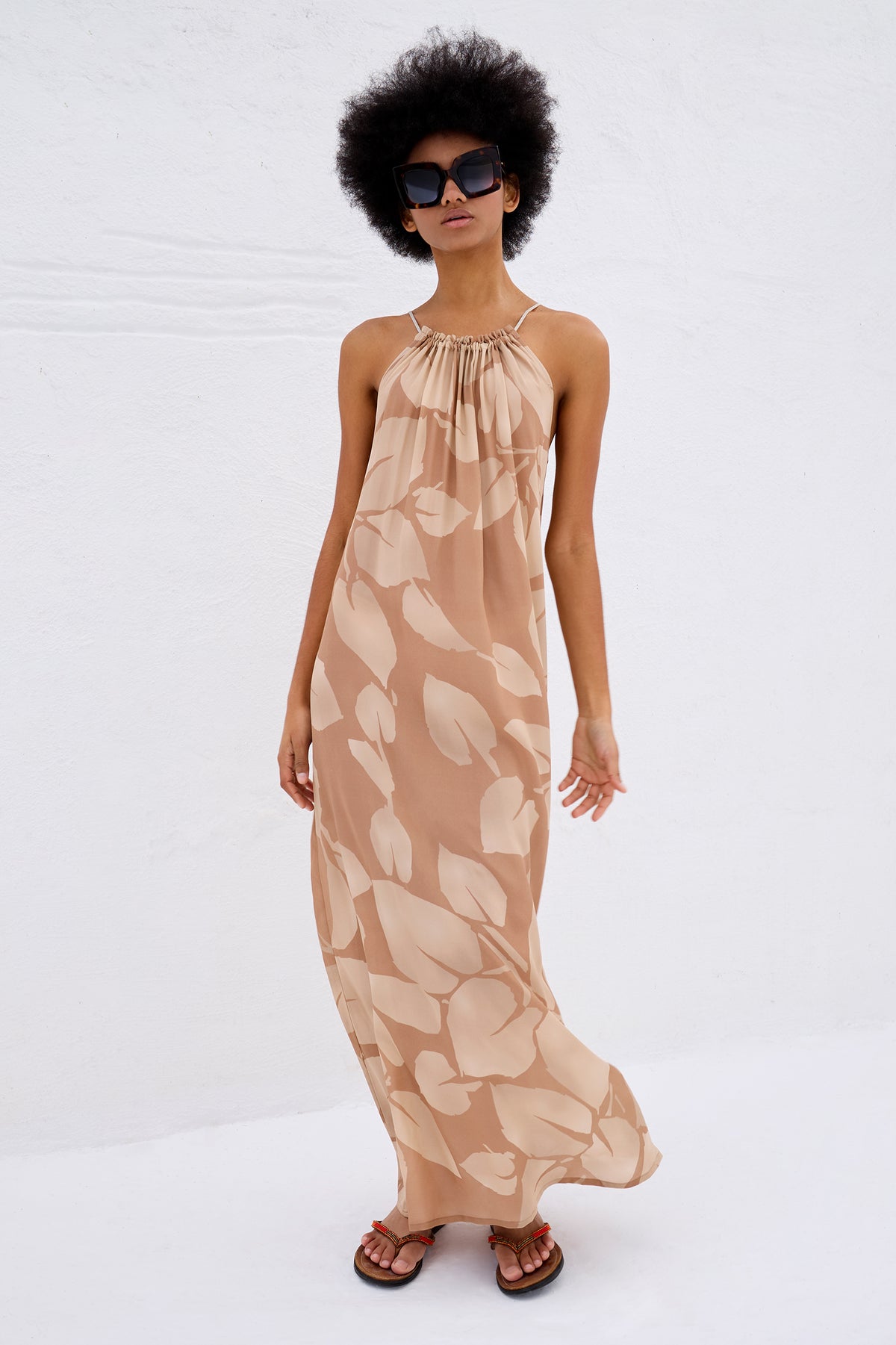 Astrea Dress Mocha Print