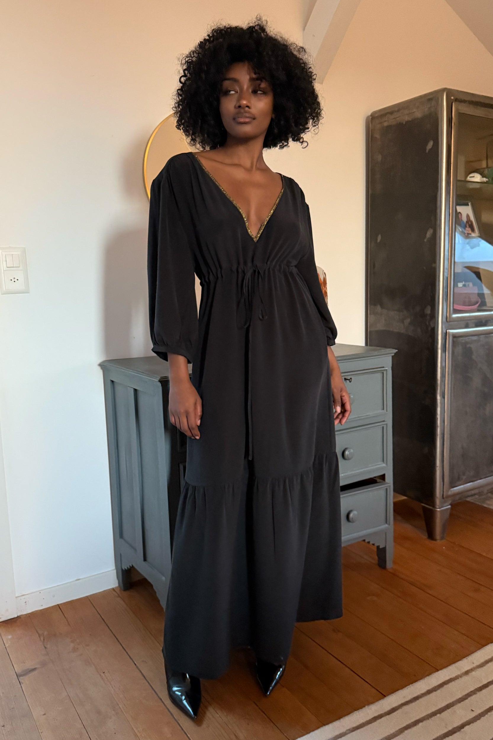 Thalia Dress in Black