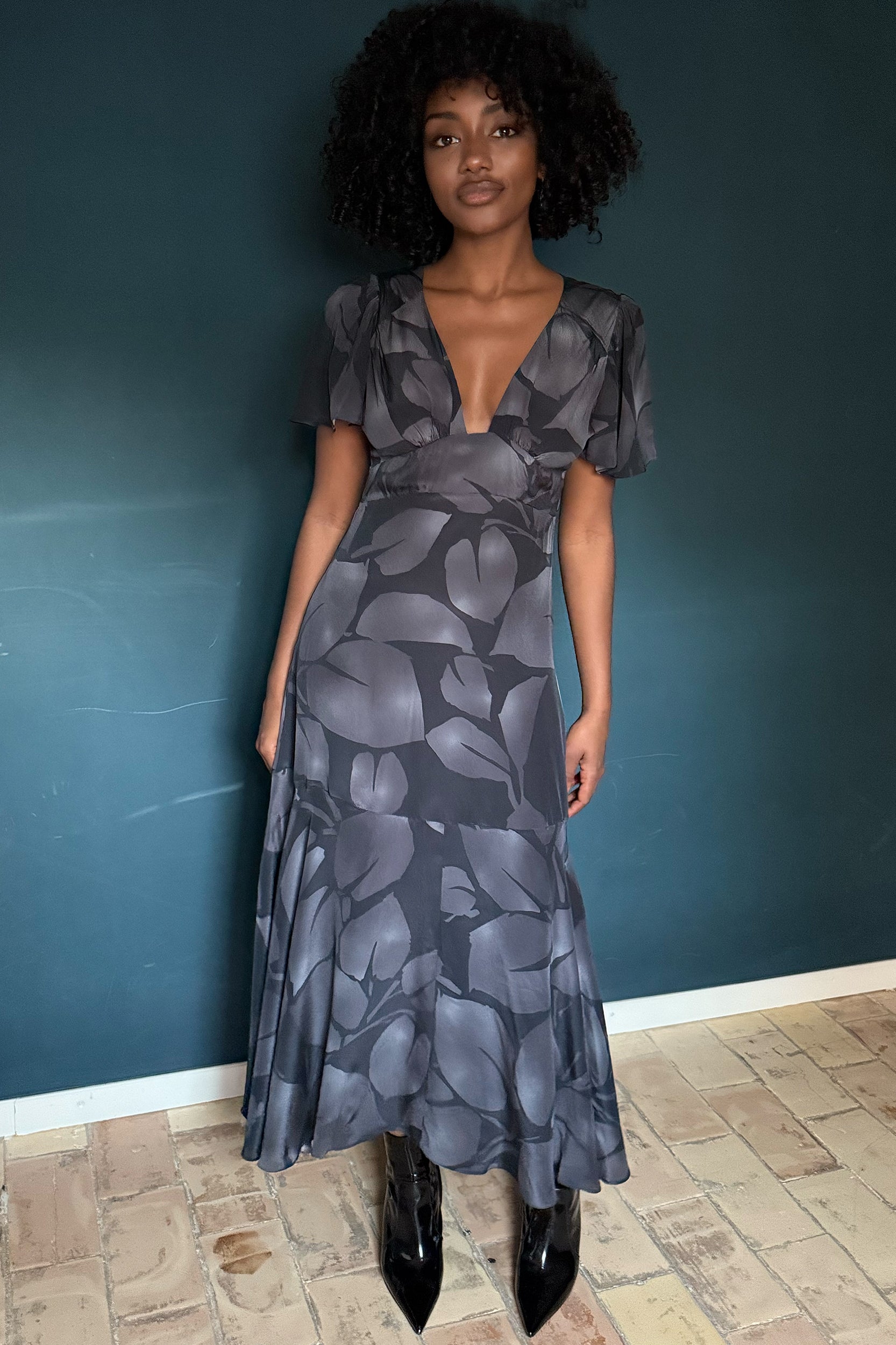 Iris Dress Print