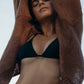 Cropped Cardigan in Hazelnut Brown