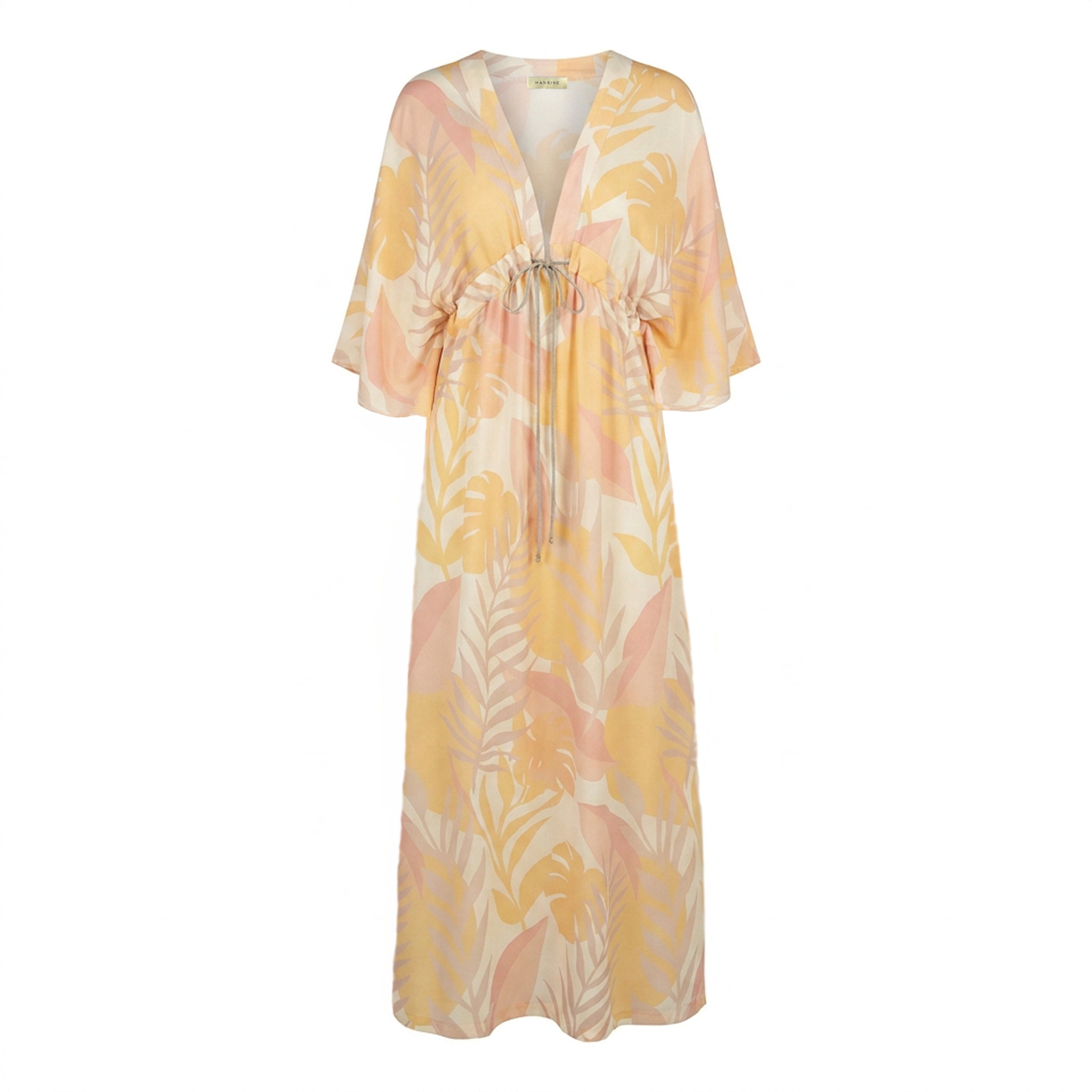 Medea Dress in Vintage Blush Tropica Print