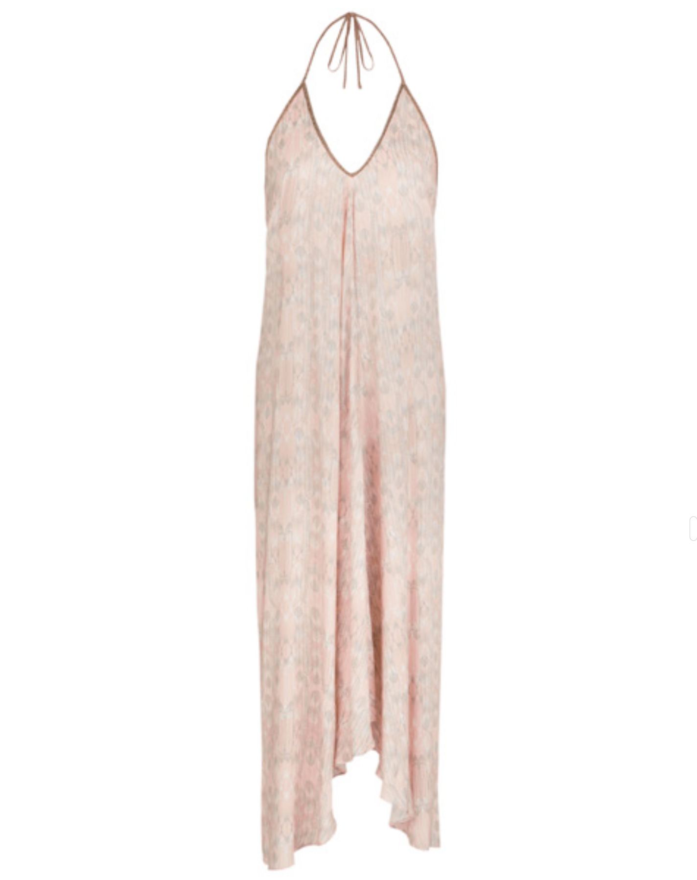 Rhodes Dress in Sand Balinese Feather Print