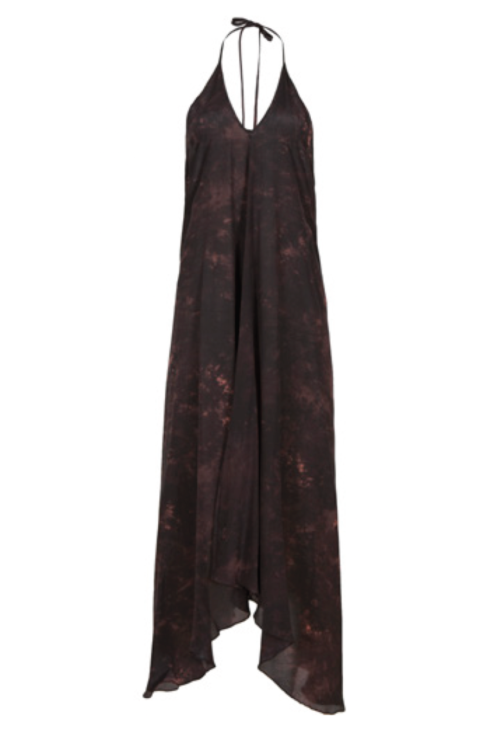 Rhodes Dress in Bitter Chocolate Tie-Dye Print
